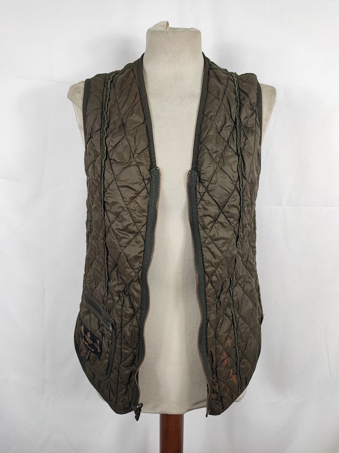 Gilet Barbour verde da donna UK10 Small - Barbour Betty Interactive Lady Liner uk10