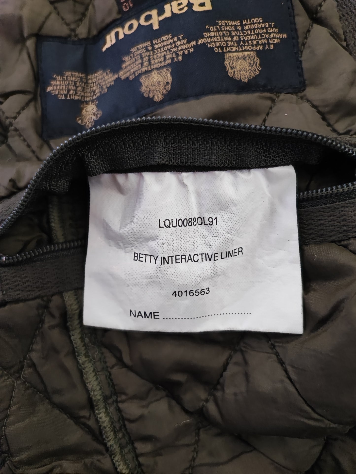 Gilet Barbour verde da donna UK10 Small - Barbour Betty Interactive Lady Liner uk10