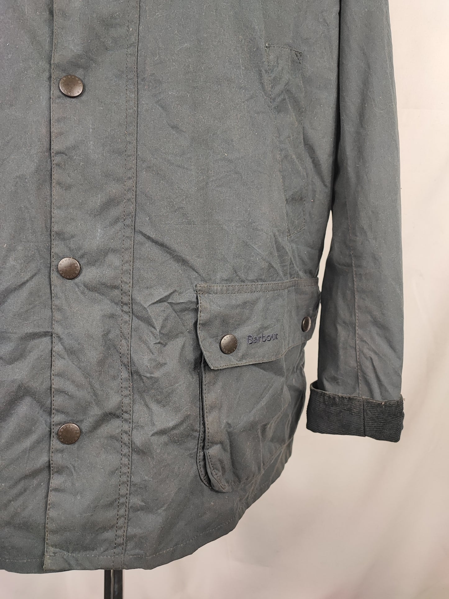 Giacca Barbour Blu Ashby Uomo XLarge- Man Blue Ashby Wax Jacket Size XLarge