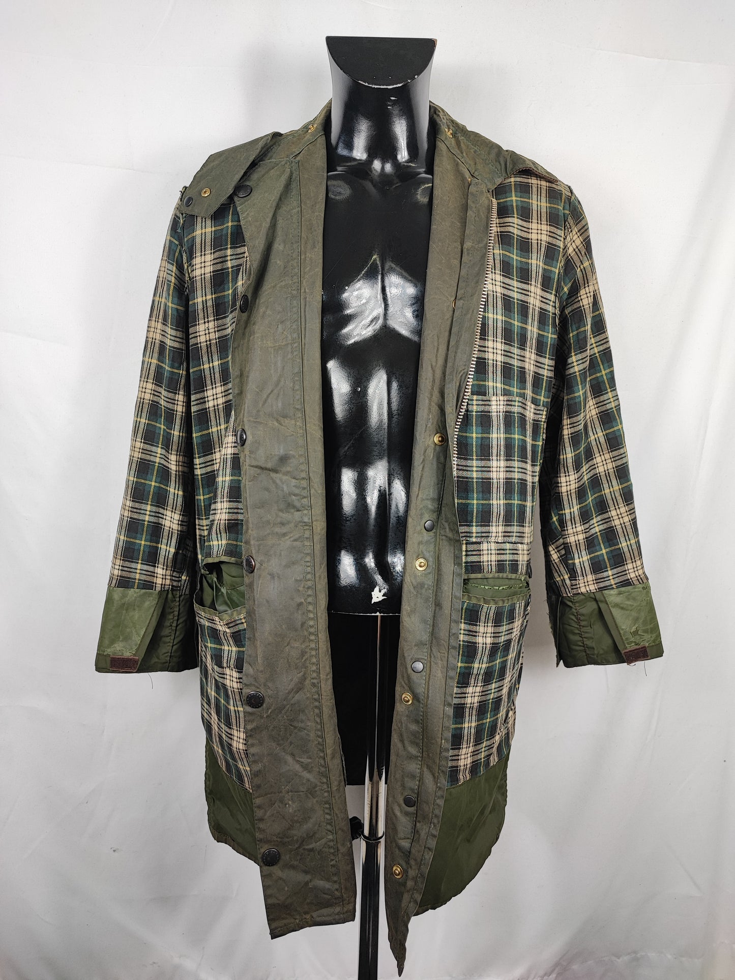 Giacca Barbour Unisex Border verde C36/91cm tg.46 - Green Wax Border Jacket Size Small C36