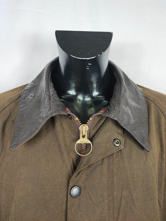 Barbour Giacca Beaufort vintage verde oliva C50/127cm - Olive Beaufort Waxed jacket size XXLarge