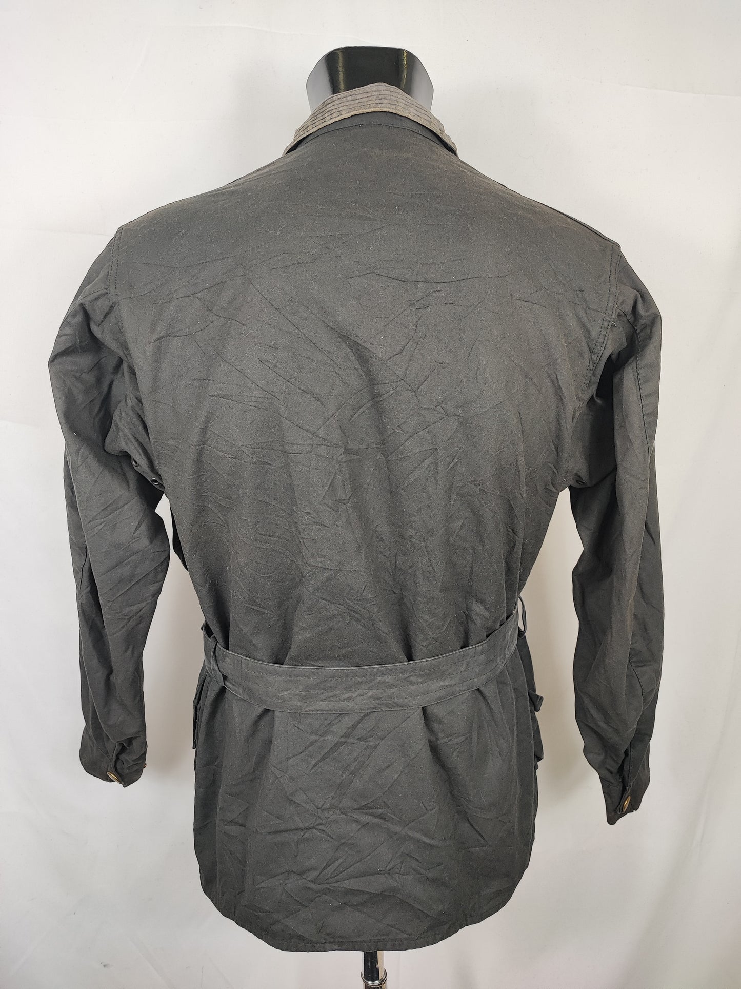 Giacca Barbour International Nero A7 C38/97 cm Man Vintage Black Wax Jacket size Medium