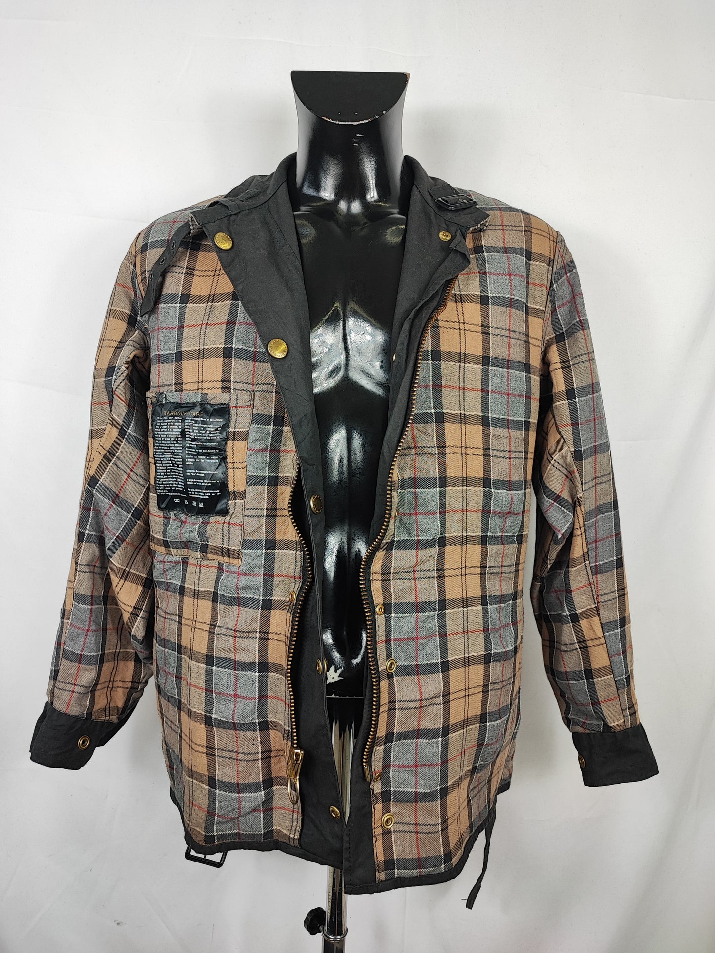 Giacca Barbour International Nero A7 C38/97 cm Man Vintage Black Wax Jacket size Medium