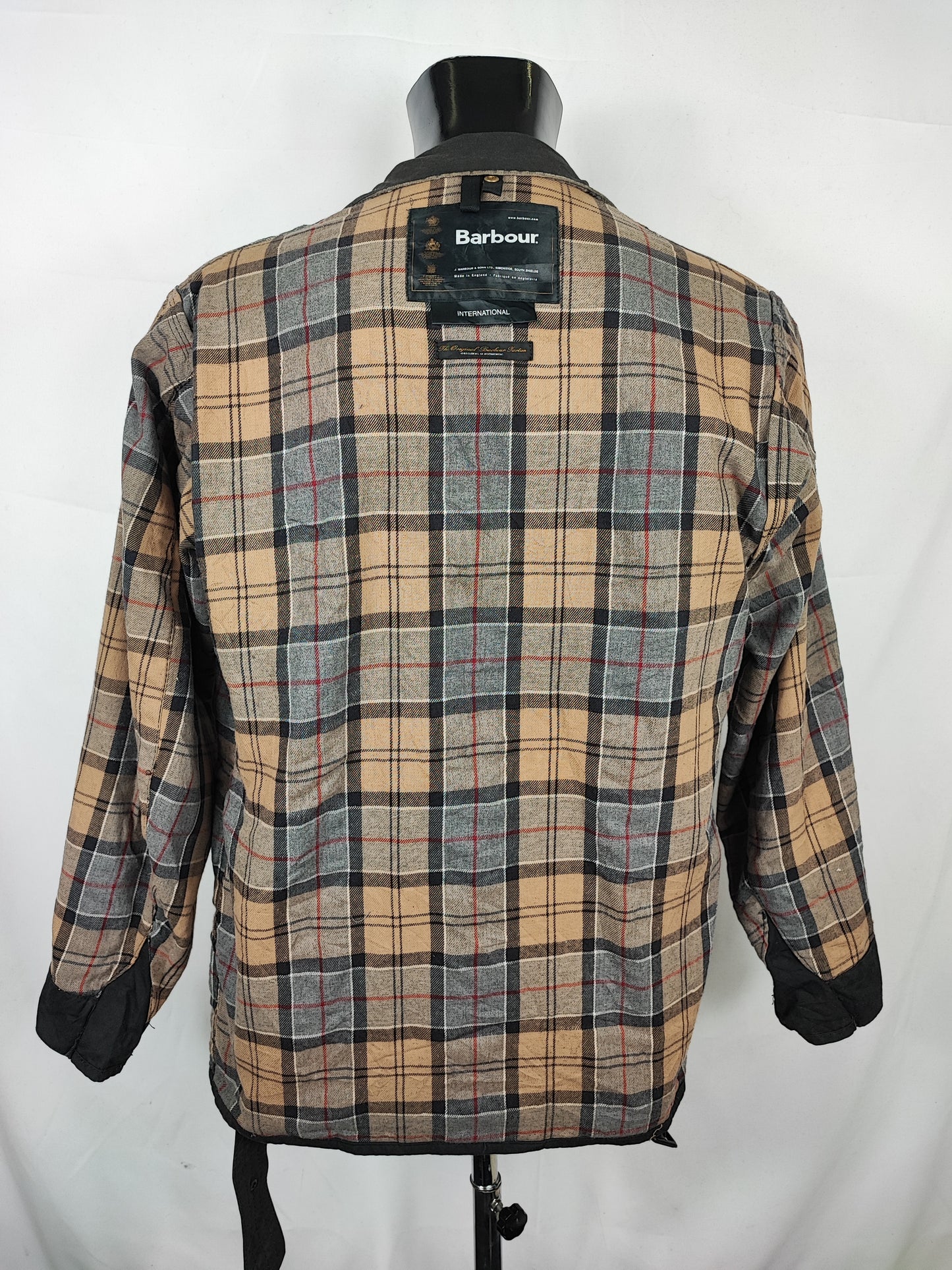 Giacca Barbour International Nero A7 C38/97 cm Man Vintage Black Wax Jacket size Medium