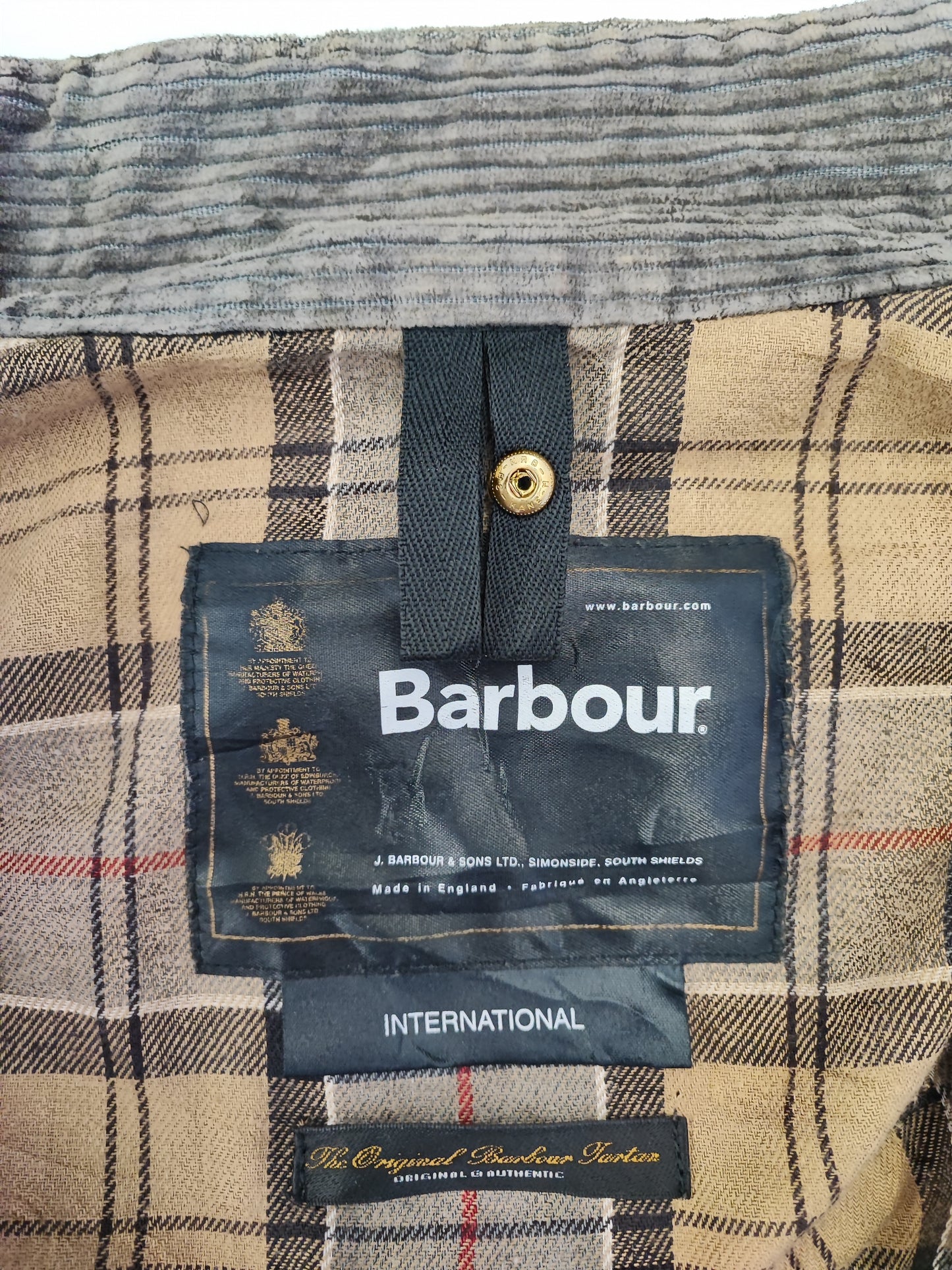 Giacca Barbour International Nero A7 C38/97 cm Man Vintage Black Wax Jacket size Medium