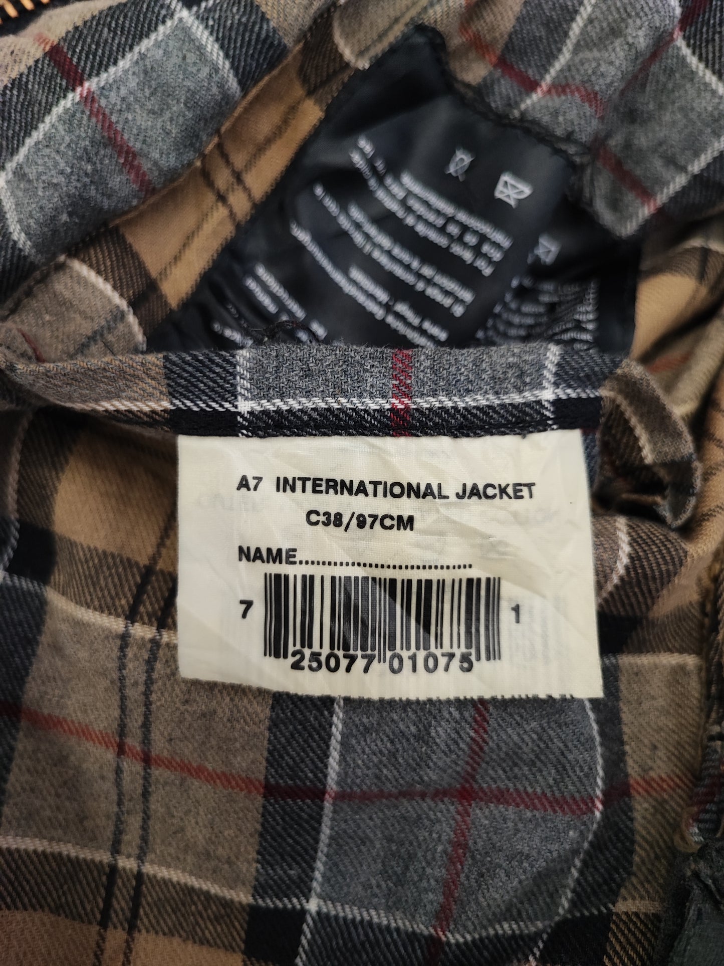 Giacca Barbour International Nero A7 C38/97 cm Man Vintage Black Wax Jacket size Medium