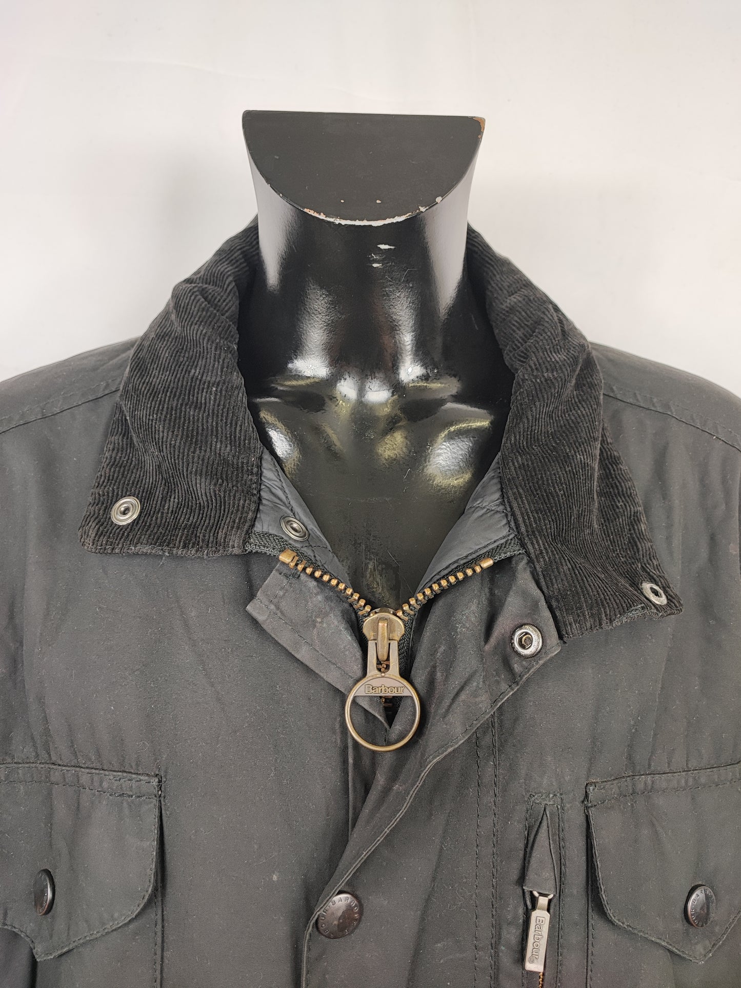 Barbour Giacca uomo nera Xlarge Sapper Jacket - Man Black Waxed Sapper Jacket Size XL