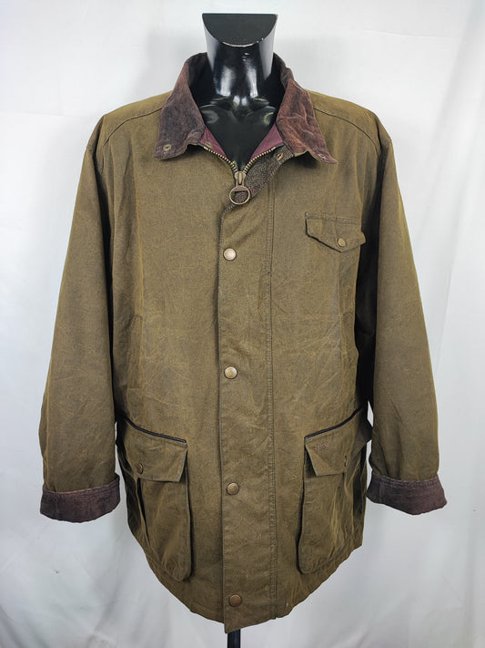 Barbour Giacca uomo Verde Taglia 3xl  Man Olive Waxed Cole Jacket Size 3XLarge