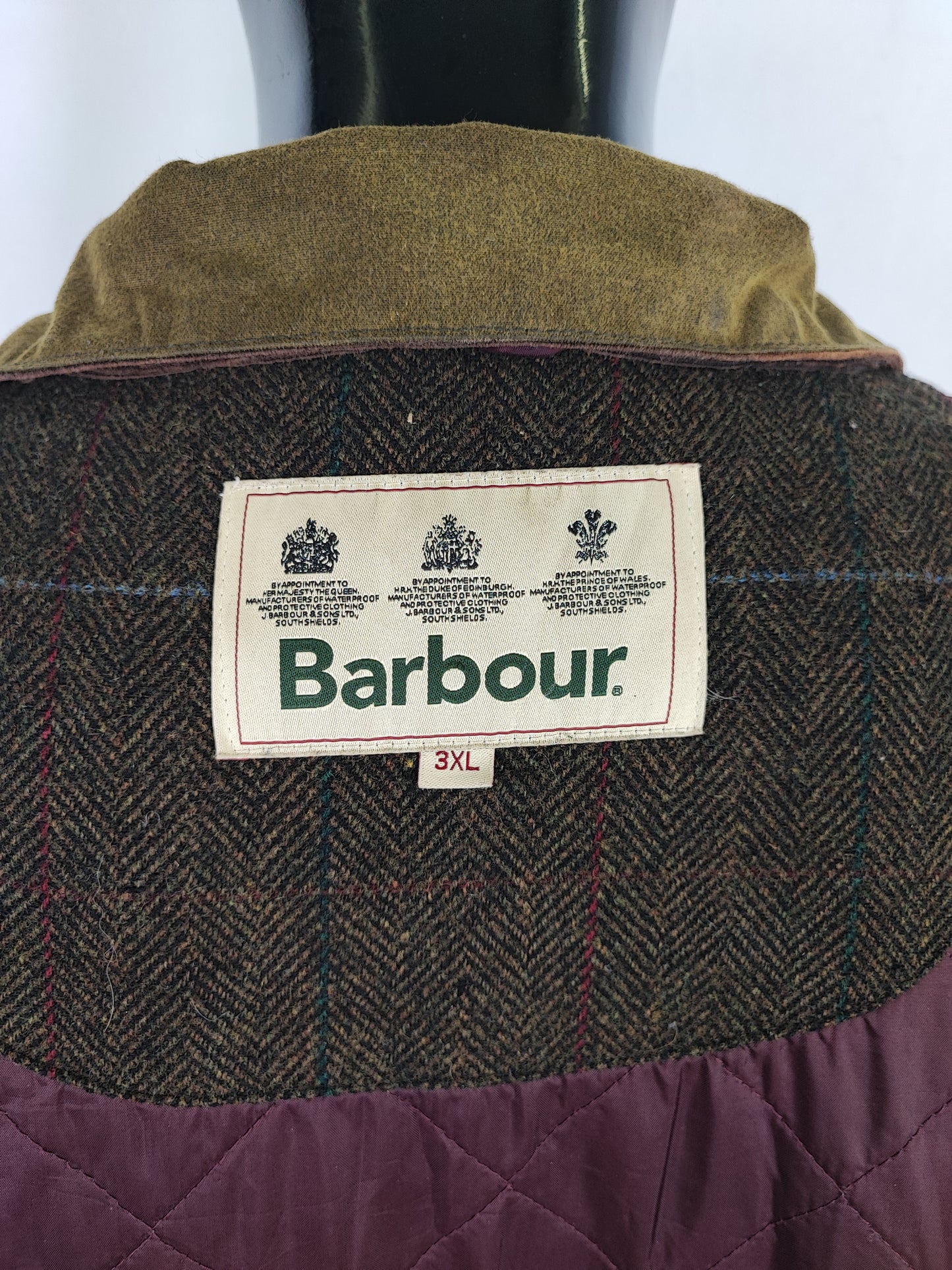 Barbour Giacca uomo Verde Taglia 3xl  Man Olive Waxed Cole Jacket Size 3XLarge