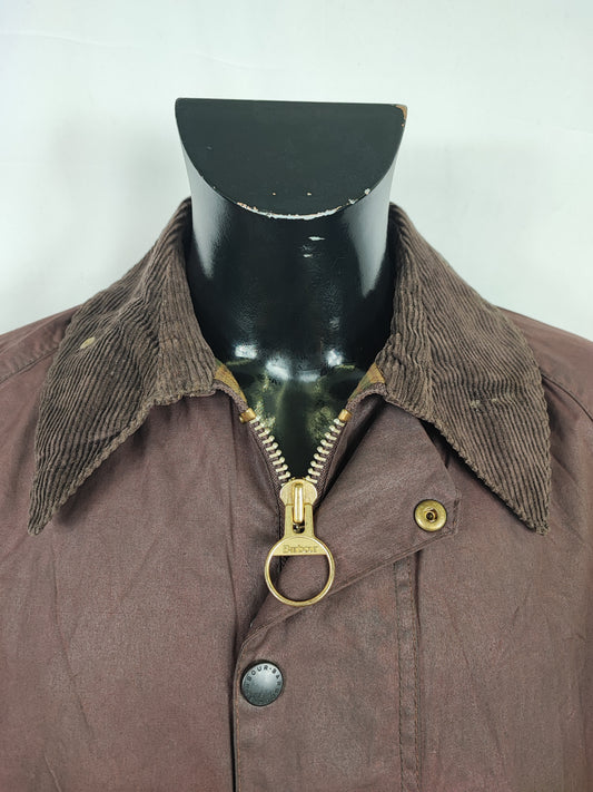 Barbour Giacca Beaufort vintage marrone C42/107 cm - Brown Beaufort Waxed jacket large
