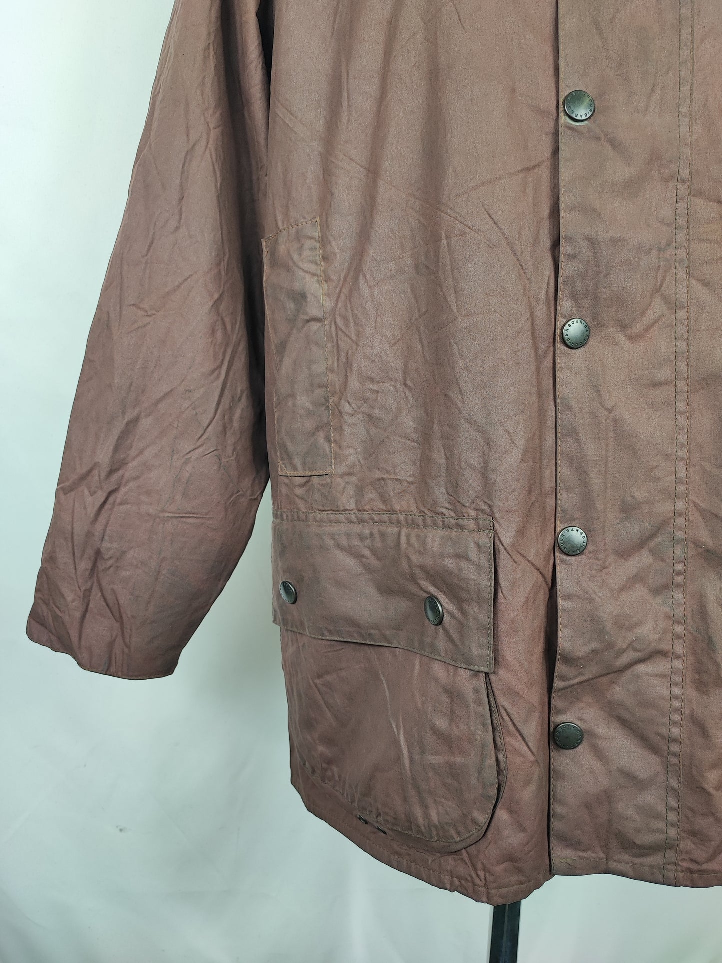 Barbour Giacca Beaufort vintage marrone C42/107 cm - Brown Beaufort Waxed jacket large
