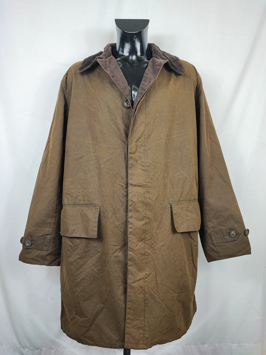 Barbour Trench Uomo Vintage cerato Original 3/4 coat XLarge- Olive Three quarters coat olive Size XLarge