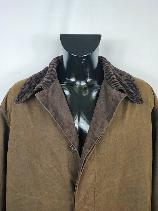 Barbour Trench Uomo Vintage cerato Original 3/4 coat XLarge- Olive Three quarters coat olive Size XLarge