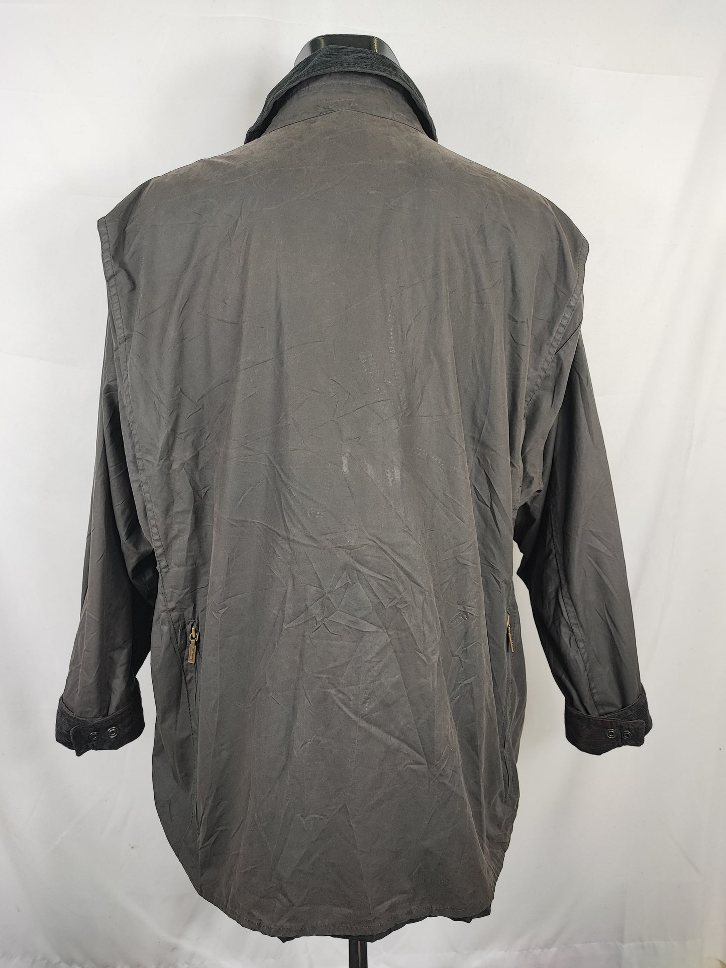 Giacca Barbour Fontainbleau nera C48/122 cm - Man Black waxed Fontainbleau jacket size XL