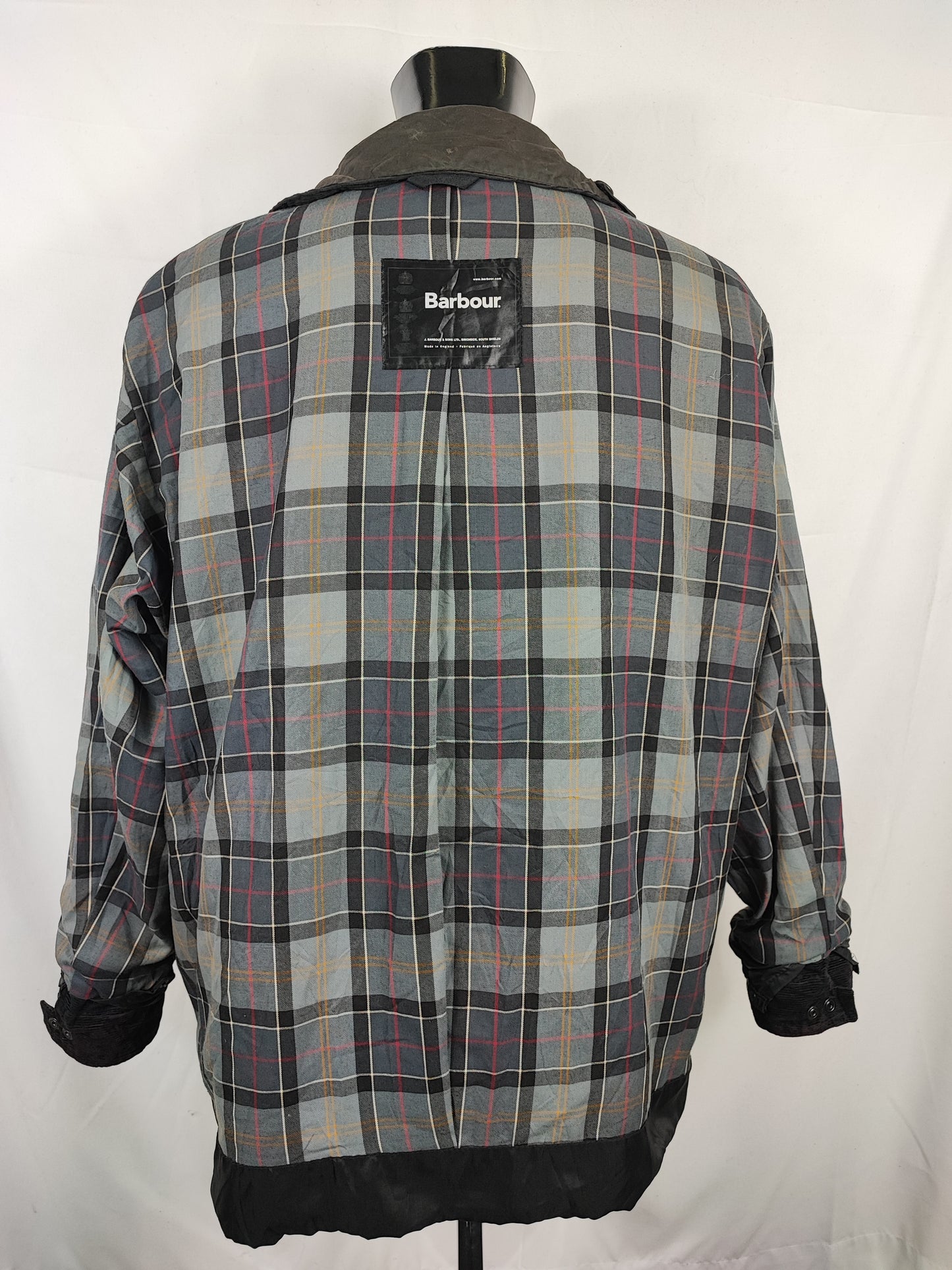 Giacca Barbour Fontainbleau nera C48/122 cm - Man Black waxed Fontainbleau jacket size XL