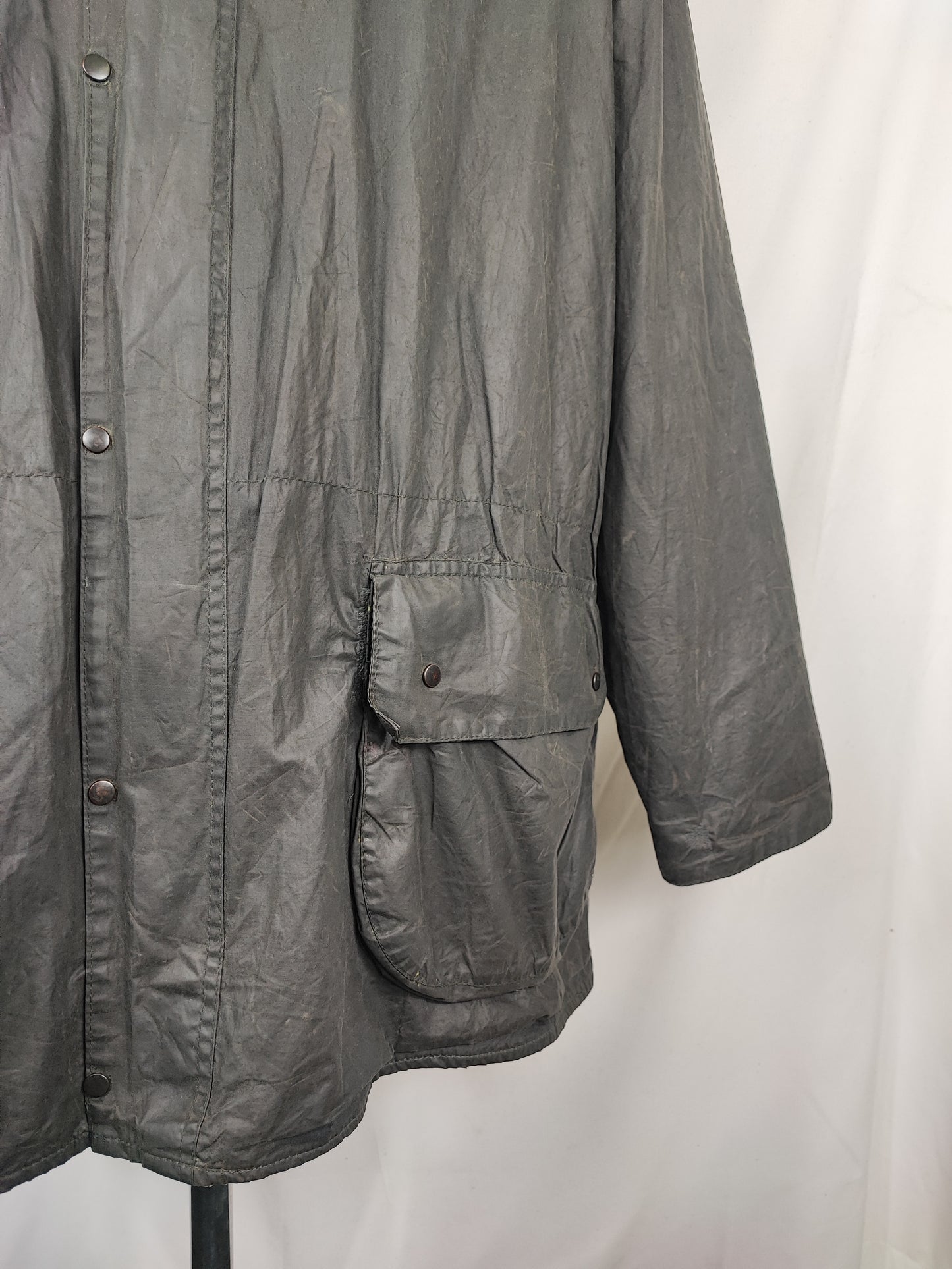 Giacca Barbour Durham blu cerata c50/127 cm XXL - Man Navy wax Durham jacket size C50