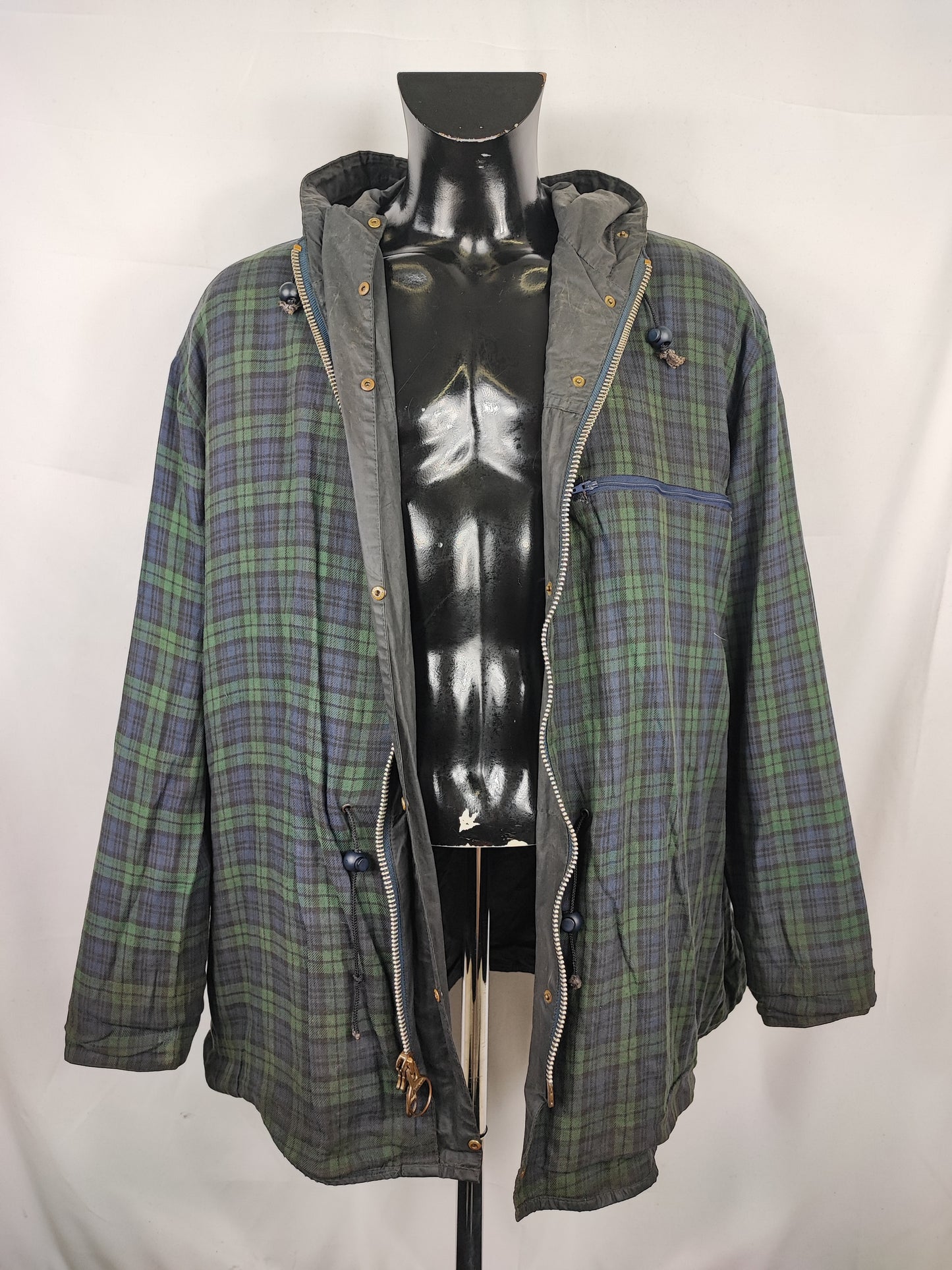 Giacca Barbour Durham blu cerata c50/127 cm XXL - Man Navy wax Durham jacket size C50