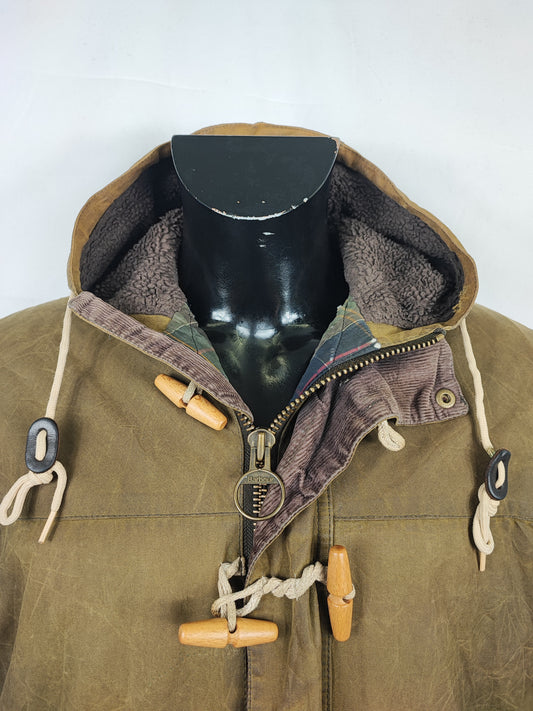 Parka Barbour verde uomo con cappuccio Kirkham Medium - Man Green Kirkham jacket size M