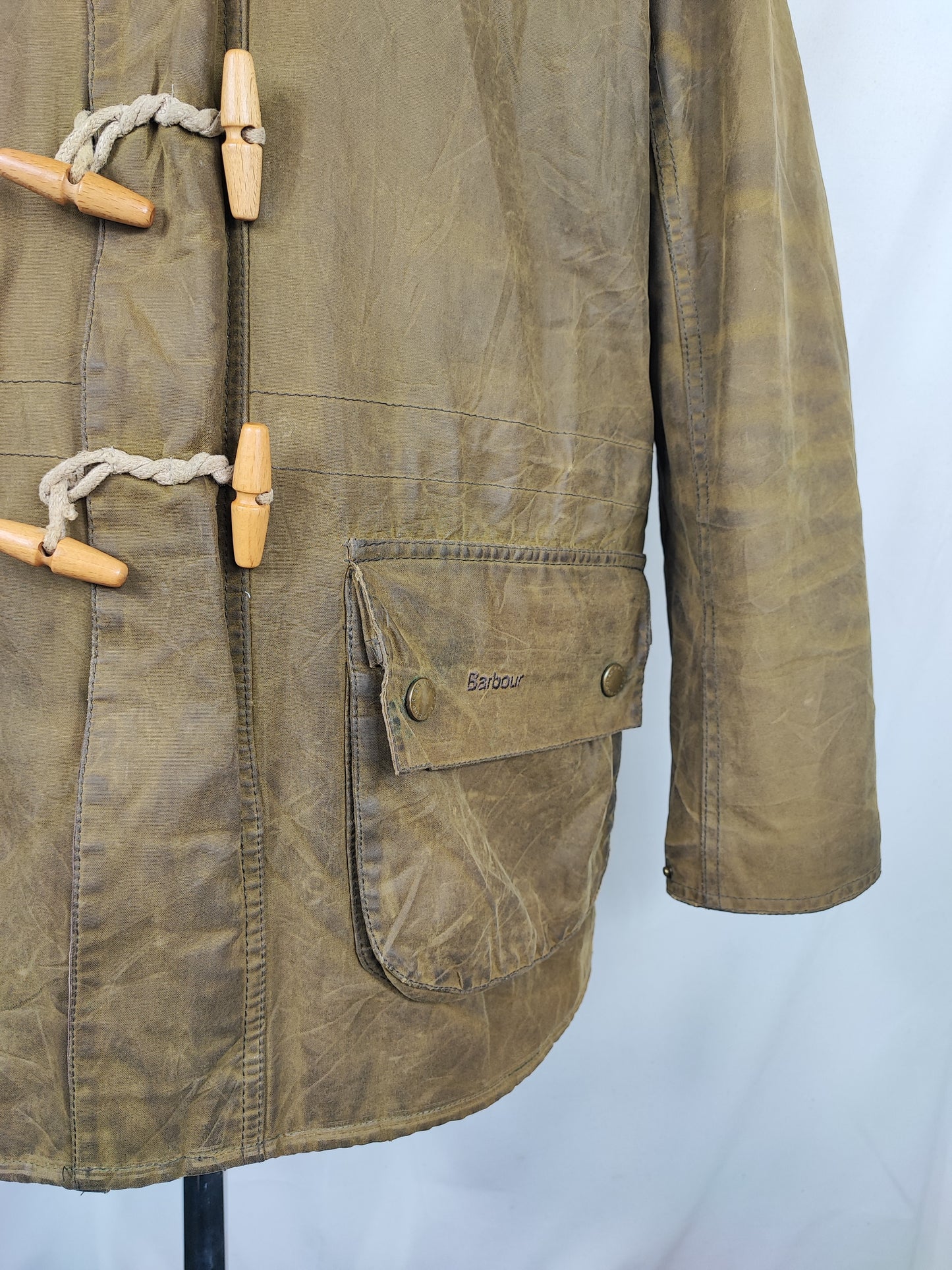 Parka Barbour verde uomo con cappuccio Kirkham Medium - Man Green Kirkham jacket size M