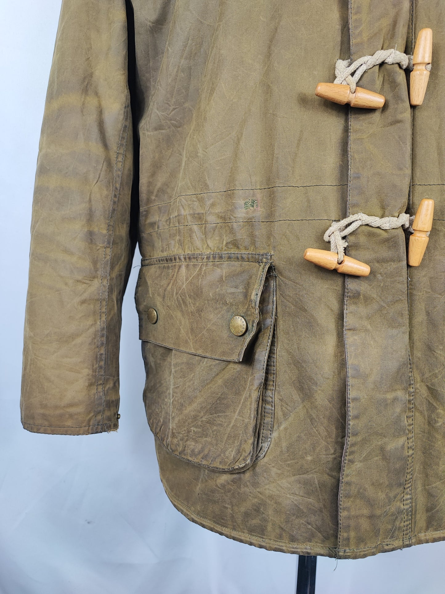 Parka Barbour verde uomo con cappuccio Kirkham Medium - Man Green Kirkham jacket size M