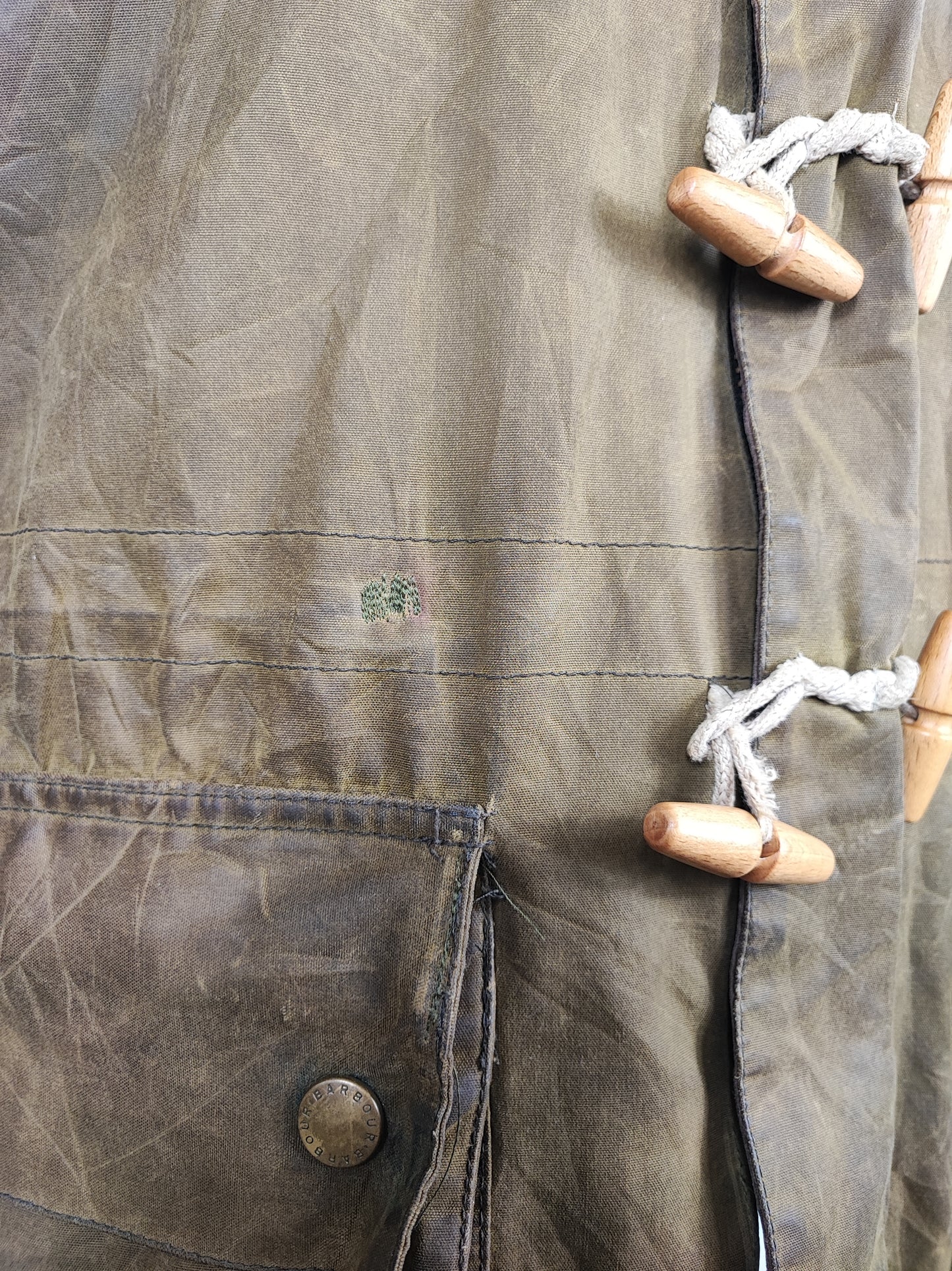 Parka Barbour verde uomo con cappuccio Kirkham Medium - Man Green Kirkham jacket size M