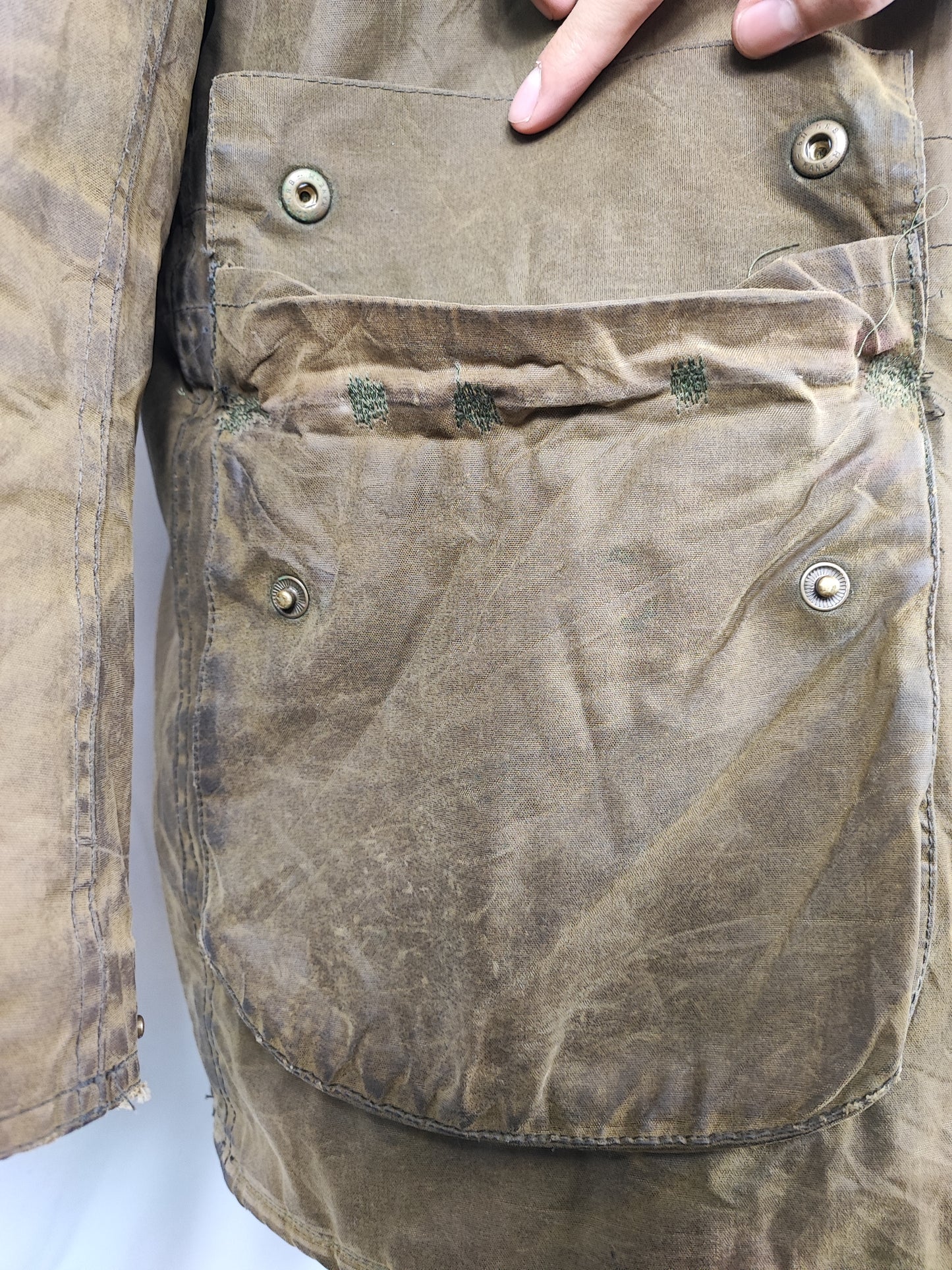 Parka Barbour verde uomo con cappuccio Kirkham Medium - Man Green Kirkham jacket size M