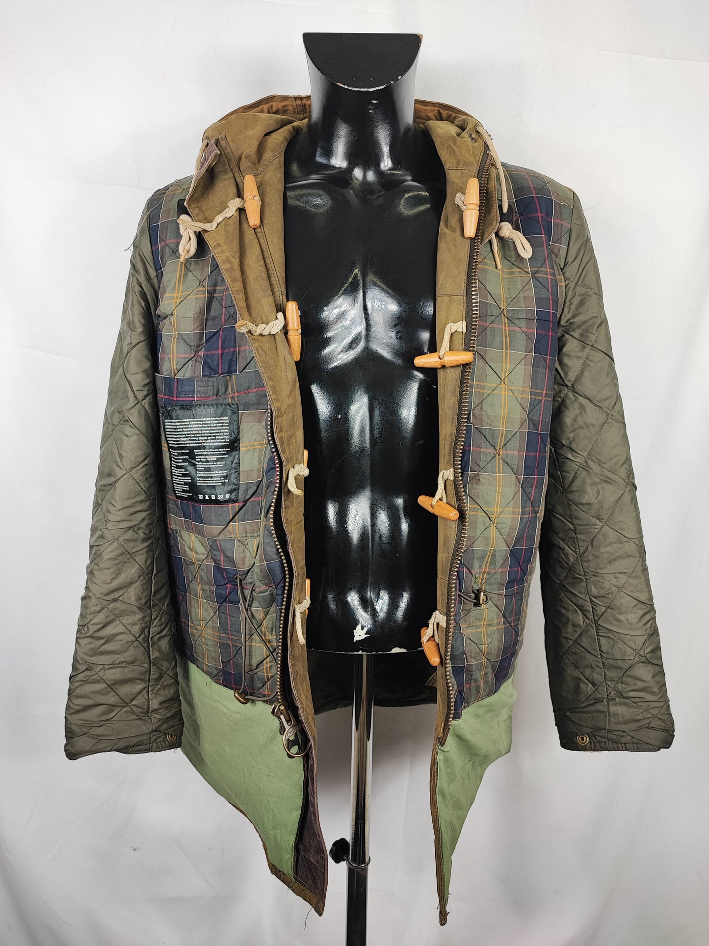 Parka Barbour verde uomo con cappuccio Kirkham Medium - Man Green Kirkham jacket size M