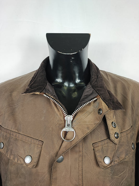 Giacca Barbour International Duke Marrone M - Man Brown Duke wax Jacket Size Medium