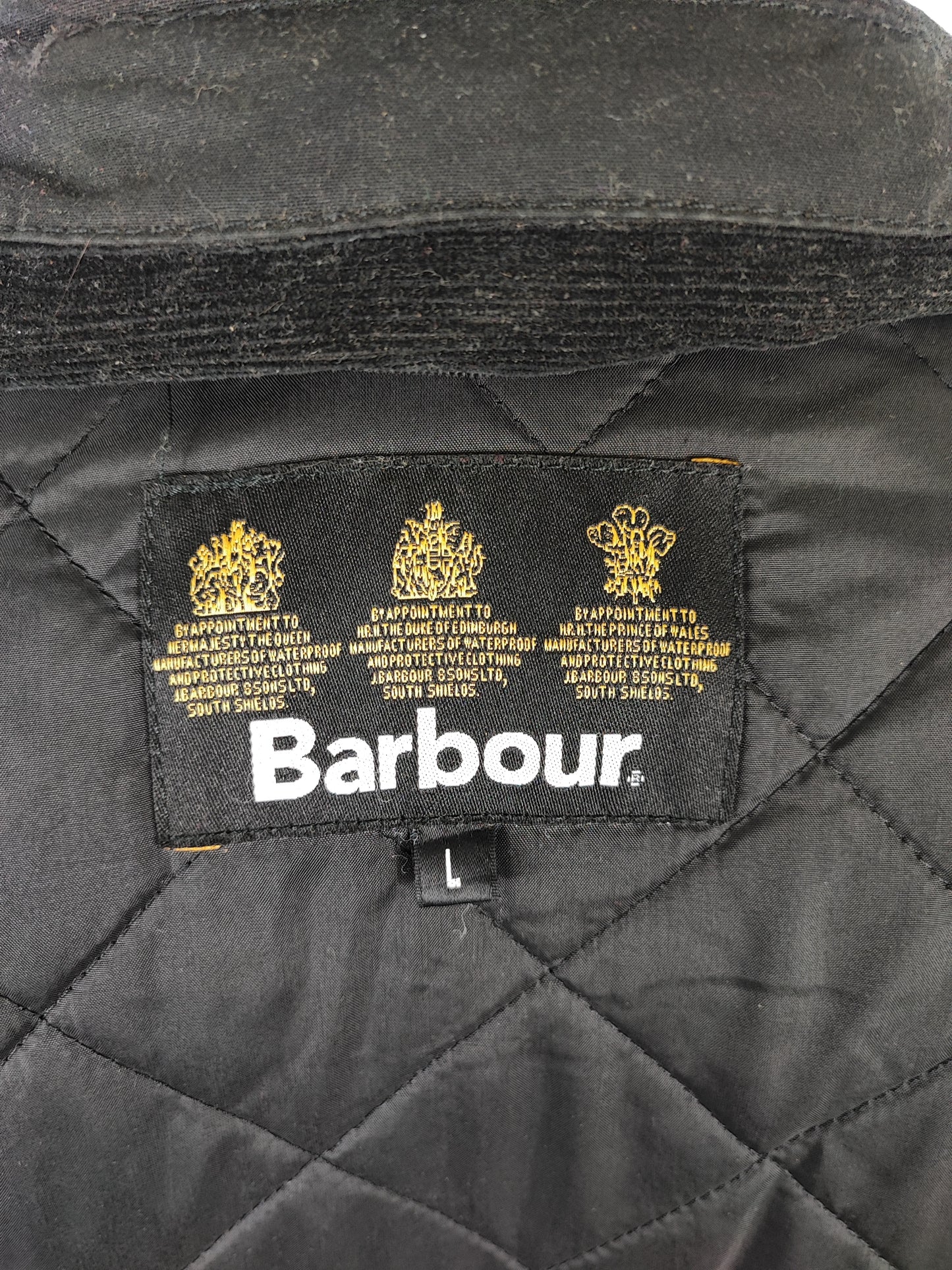 Barbour Giacca uomo nera Large Sapper Jacket Black Waxed Sapper Jacket Size L