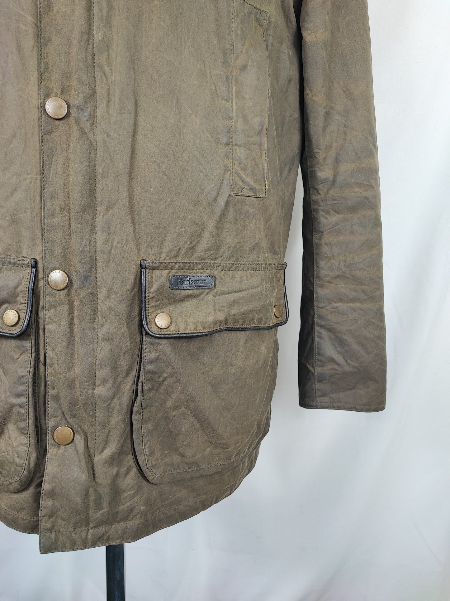 Giacca Barbour Verde Uomo cerato Medium - Man Olive hartlington wax jacket Size Medium