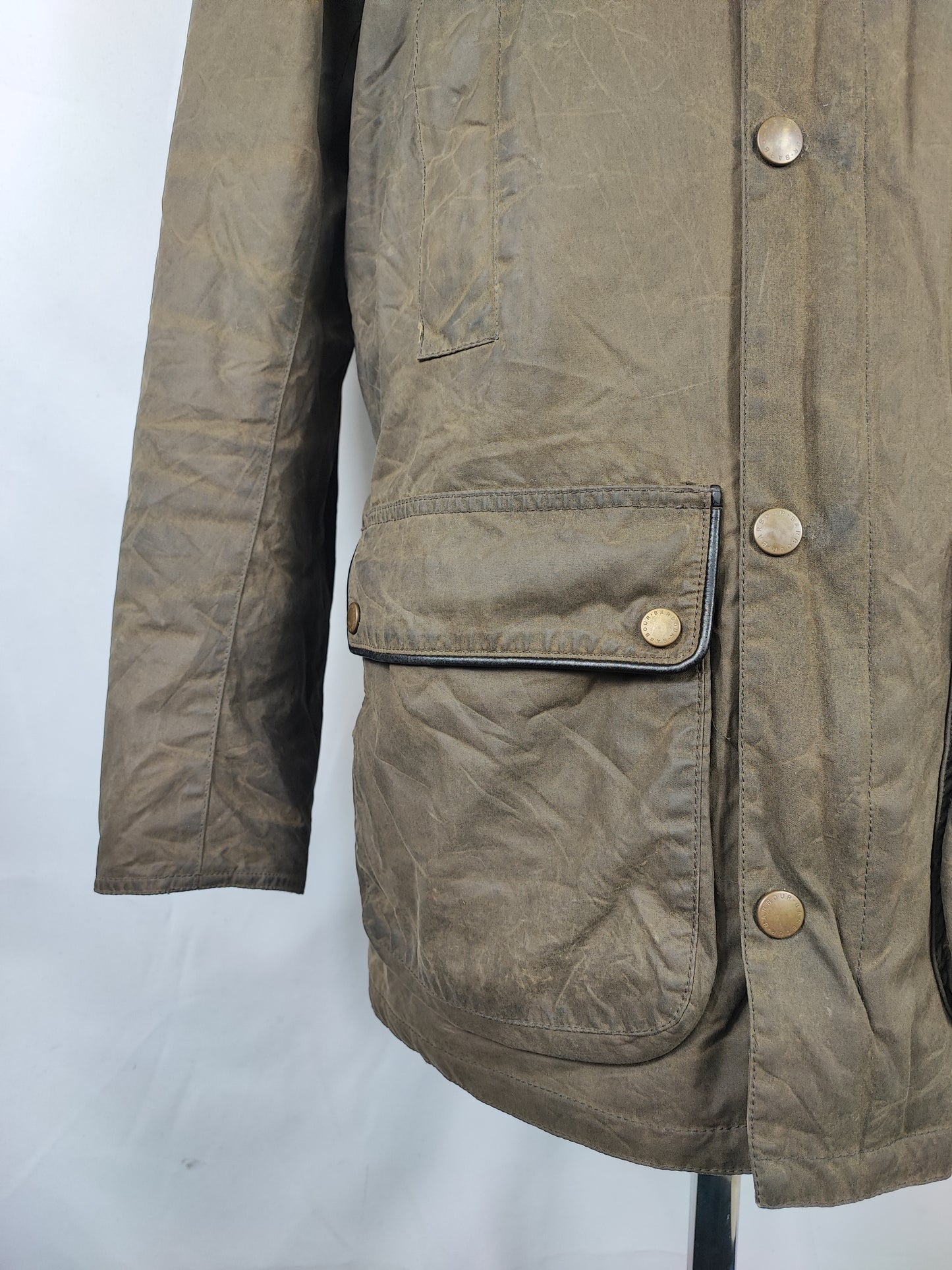 Giacca Barbour Verde Uomo cerato Medium - Man Olive hartlington wax jacket Size Medium