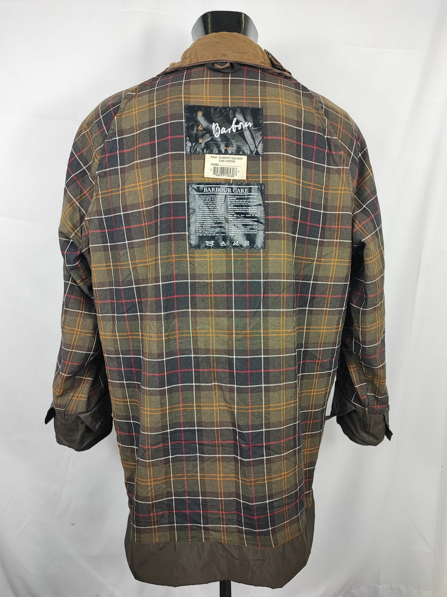 Barbour Classic Solway verde Cerato C42/107 cm Large- Man Wax Classic Solway Olive jacket Large