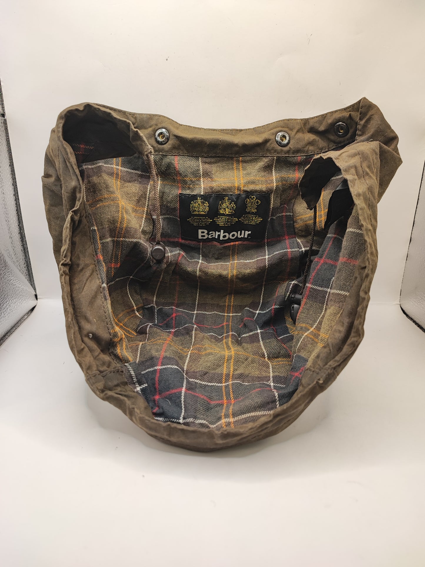 Cappuccio Barbour verde oliva recente - Olive Waxed hood One size