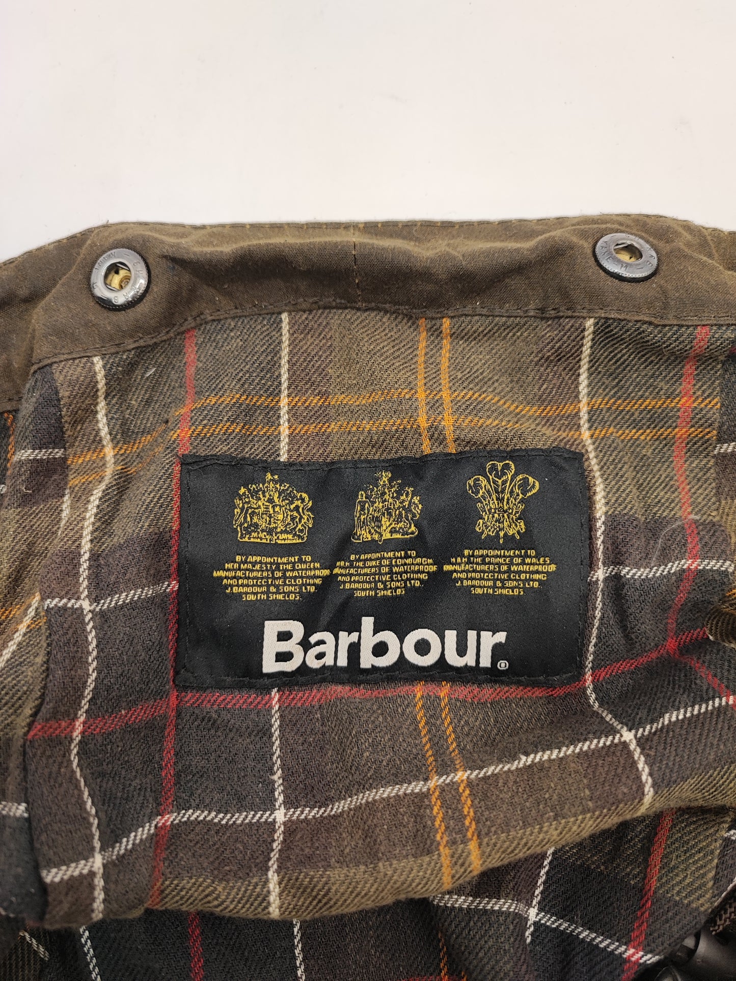 Cappuccio Barbour verde oliva recente - Olive Waxed hood One size