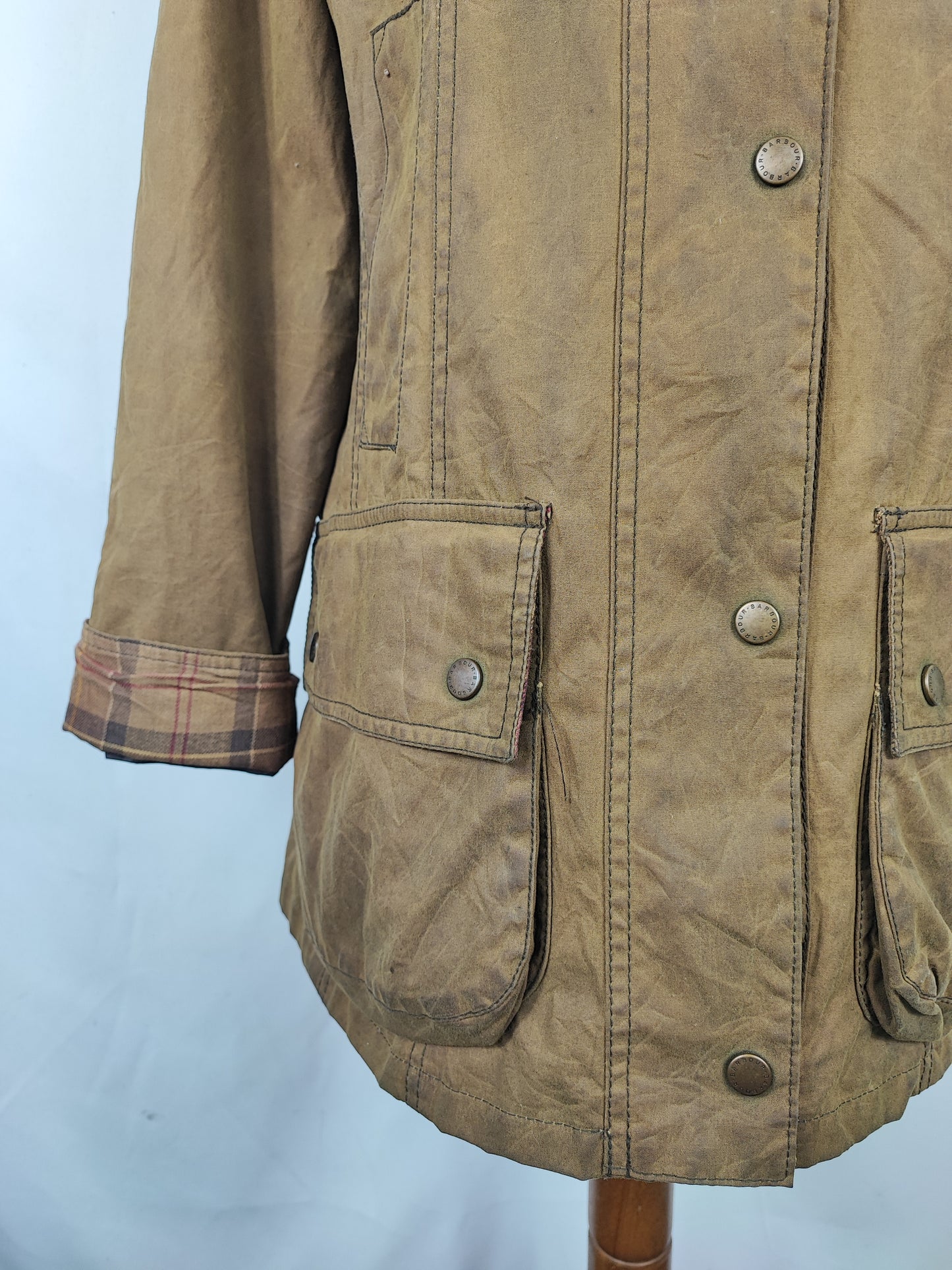 Giacca Barbour donna beige Classic Beadnell Uk 12 Medium-Lady Sand Classic Beadnell M