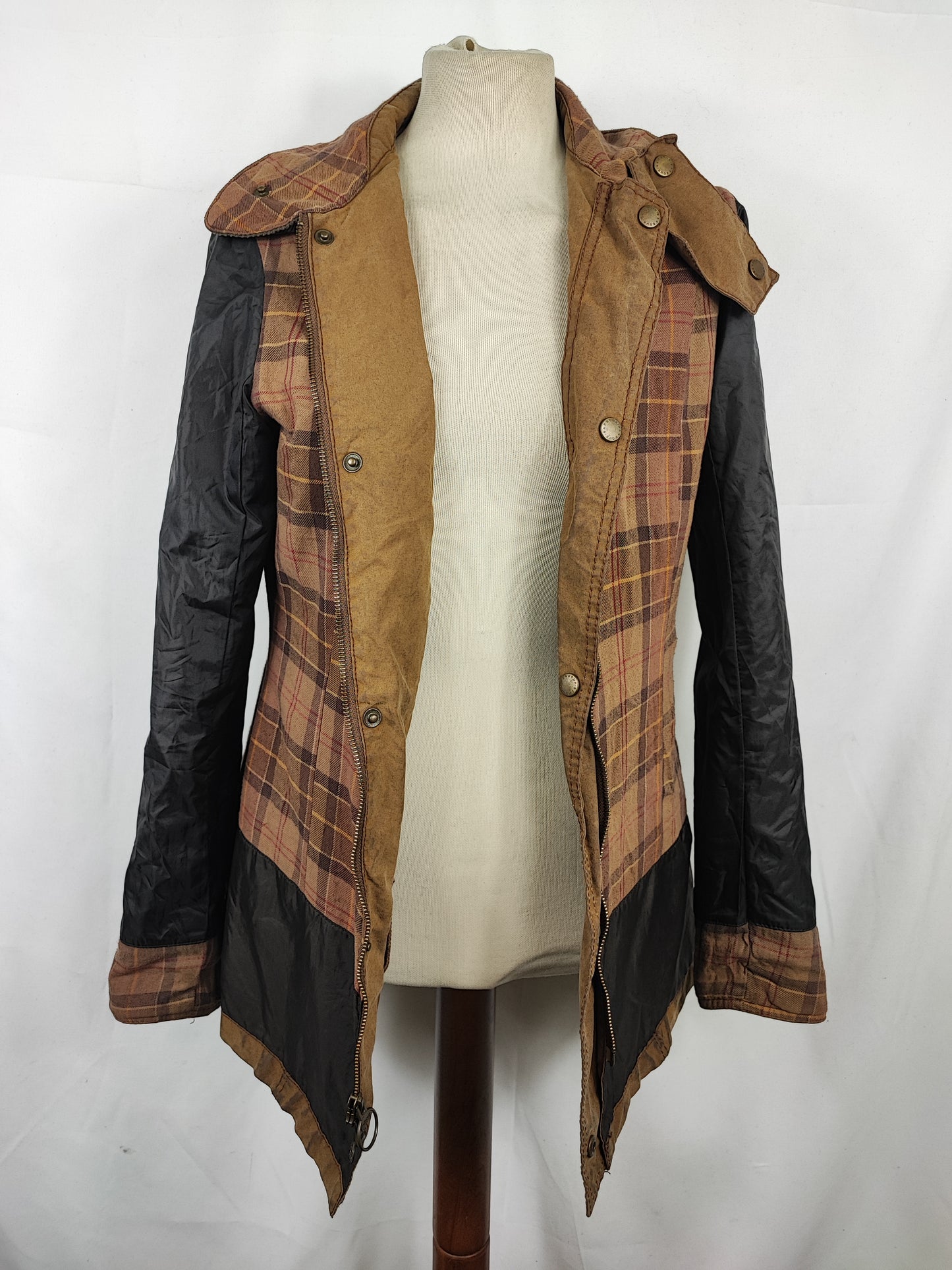 Giacca Barbour donna beige Vintage Beadnell Uk 12 Medium-Lady Sand Vintage Beadnell M