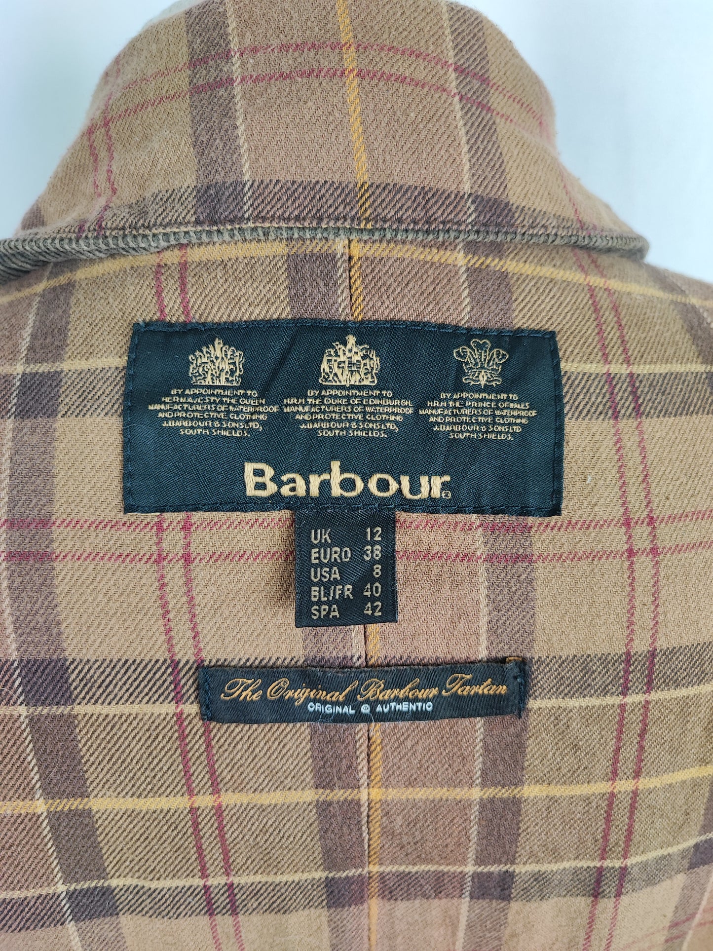 Giacca Barbour donna beige Vintage Beadnell Uk 12 Medium-Lady Sand Vintage Beadnell M