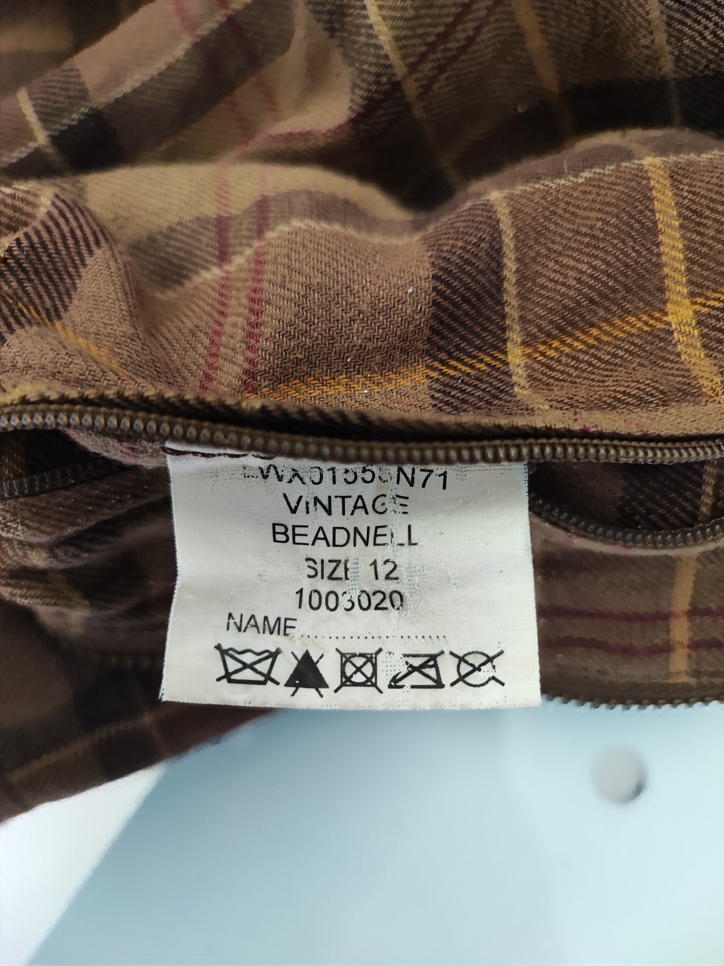 Giacca Barbour donna beige Vintage Beadnell Uk 12 Medium-Lady Sand Vintage Beadnell M
