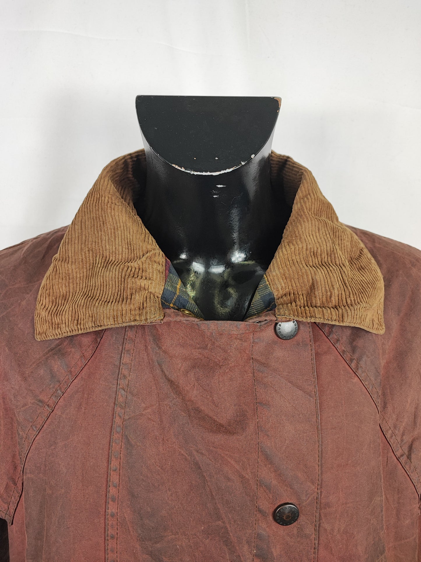 RARO Barbour Backhouse marrone C44/112 cm Man Riding Brown Wax Jacket size XLarge