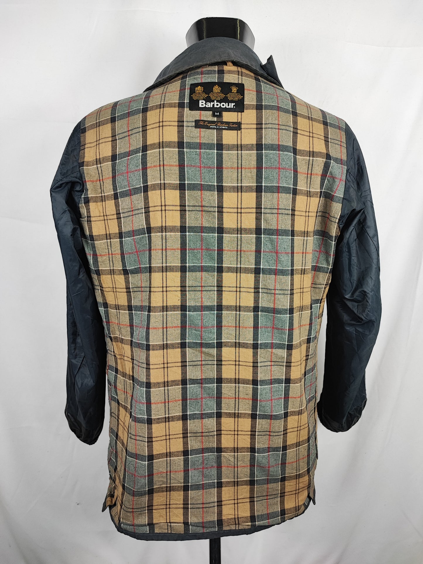 Giacca Barbour da uomo Blu notte Medium-Man Navy Wax Hurst Jacket Size M
