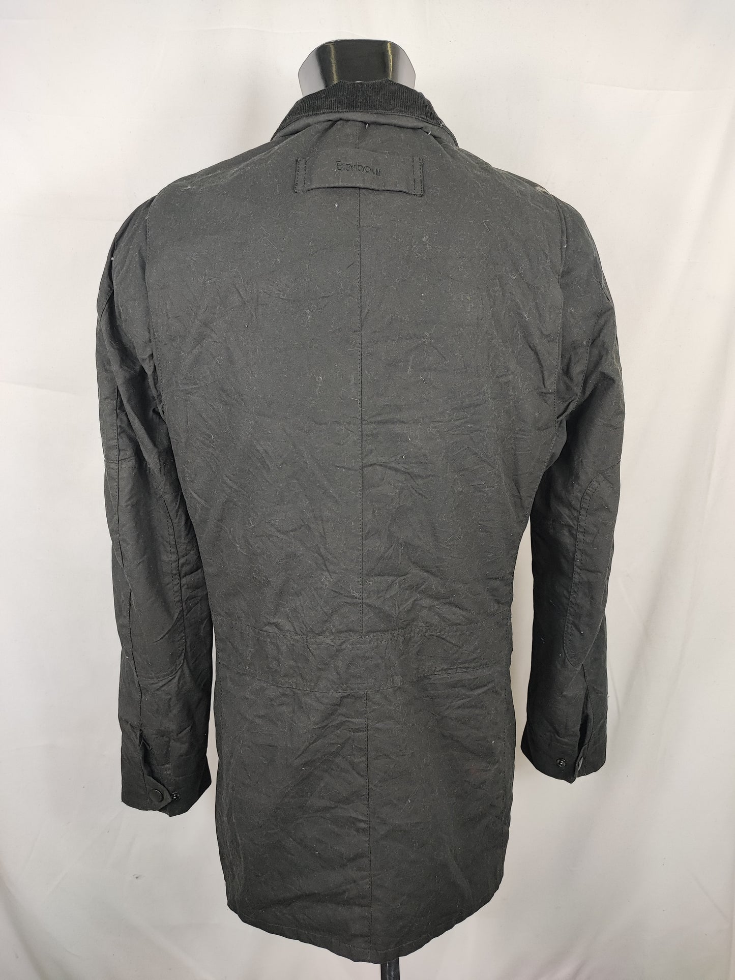 Barbour Giacca Uomo Corbridge Nera Large Man Black Waxed Corbridge Jacket Size Large