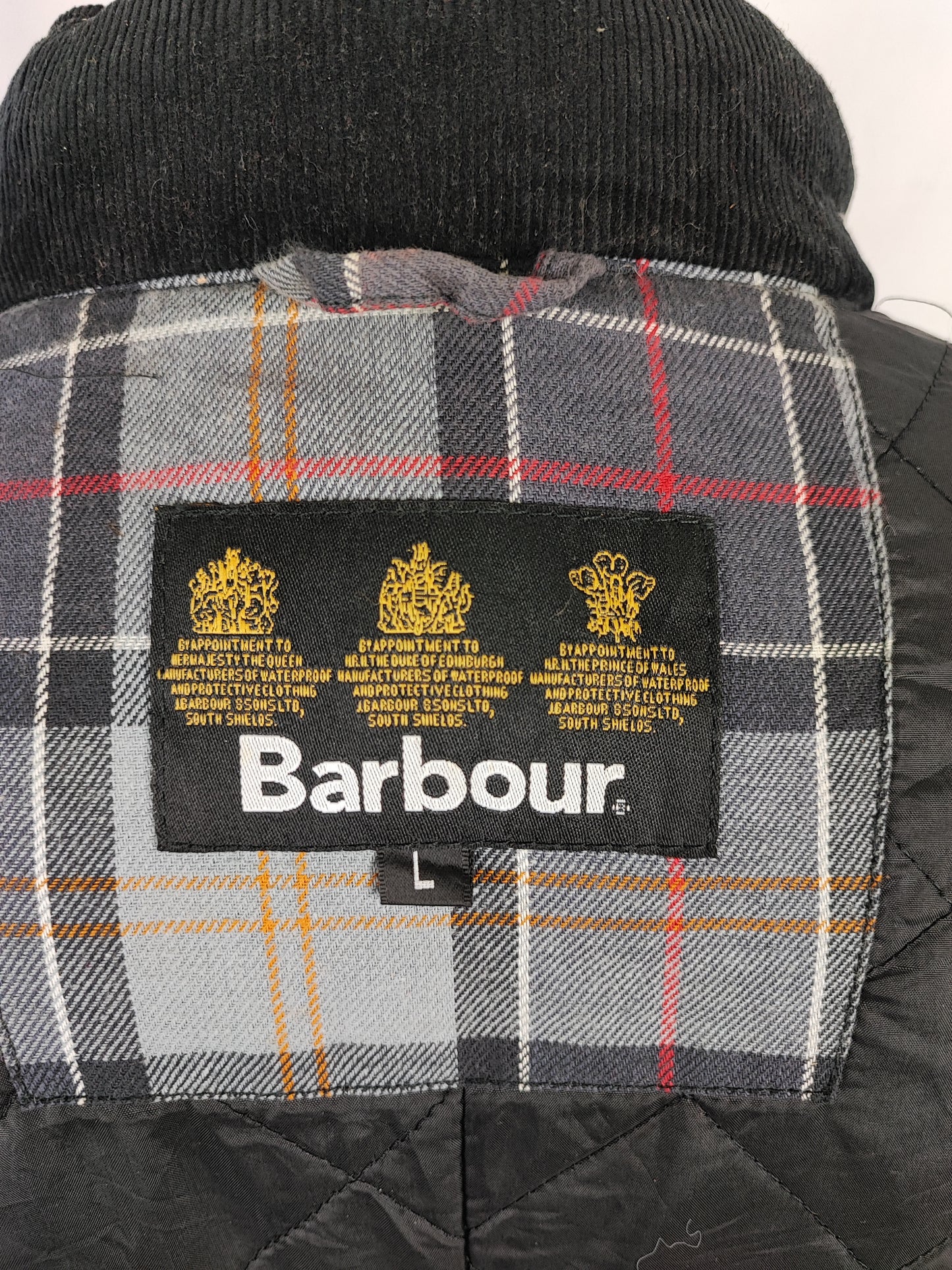 Barbour Giacca Uomo Corbridge Nera Large Man Black Waxed Corbridge Jacket Size Large