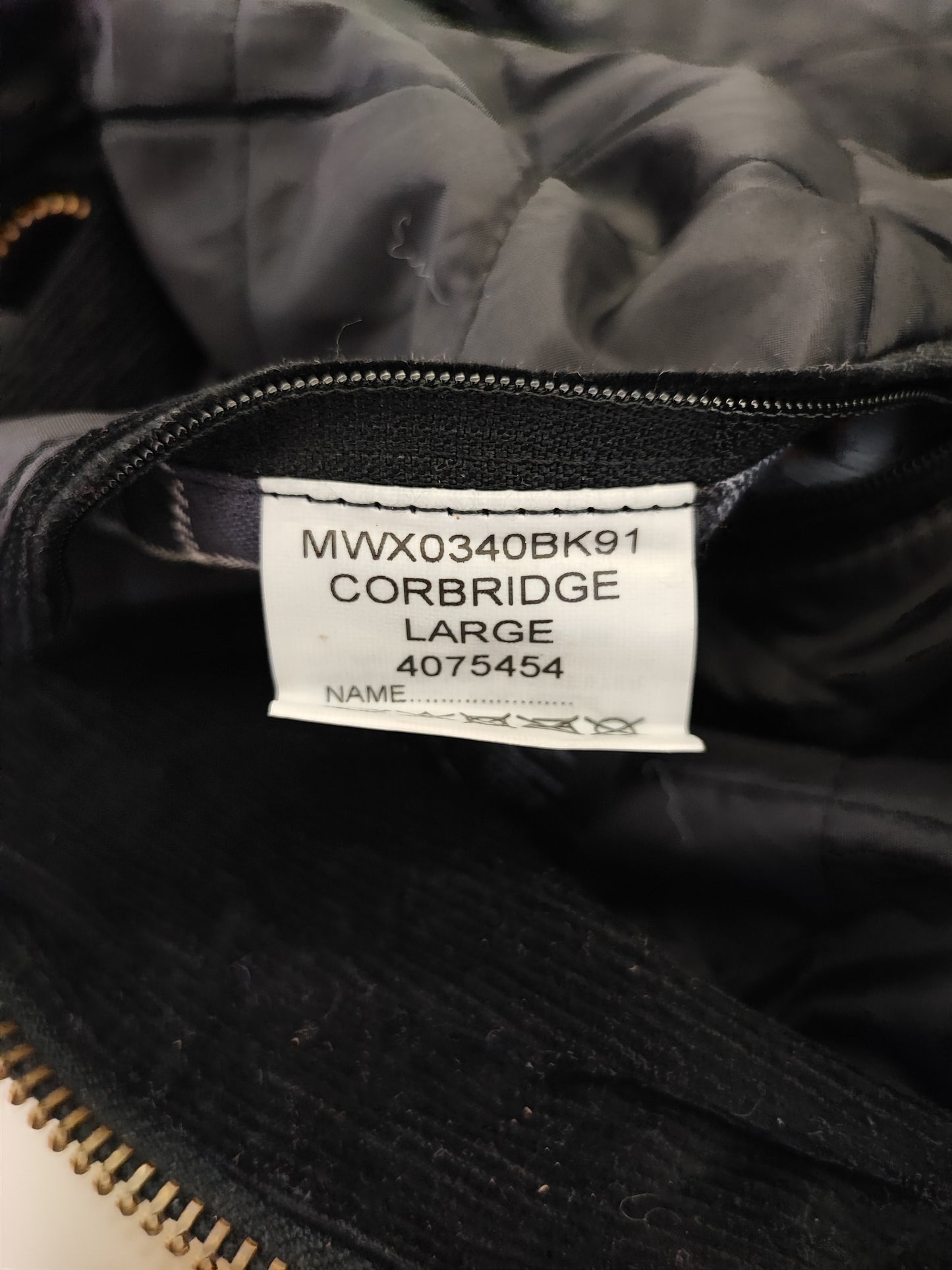 Barbour Giacca Uomo Corbridge Nera Large Man Black Waxed Corbridge Jacket Size Large
