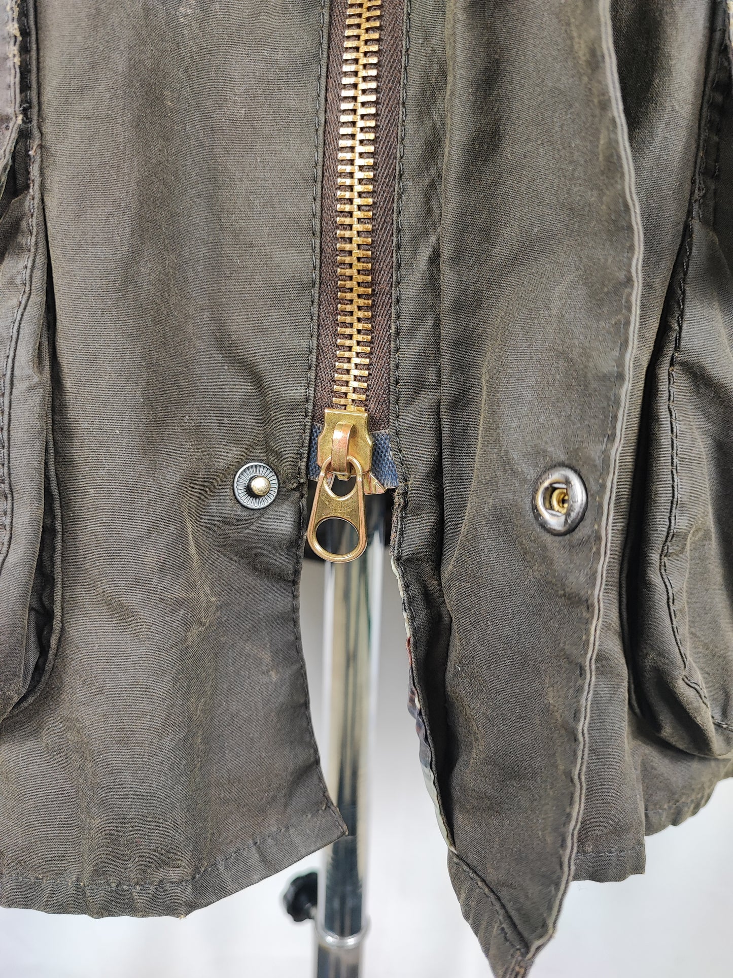 RARA Barbour Bedale C40/102 CM Olive Man Olive Bedale Jacket Size Medium