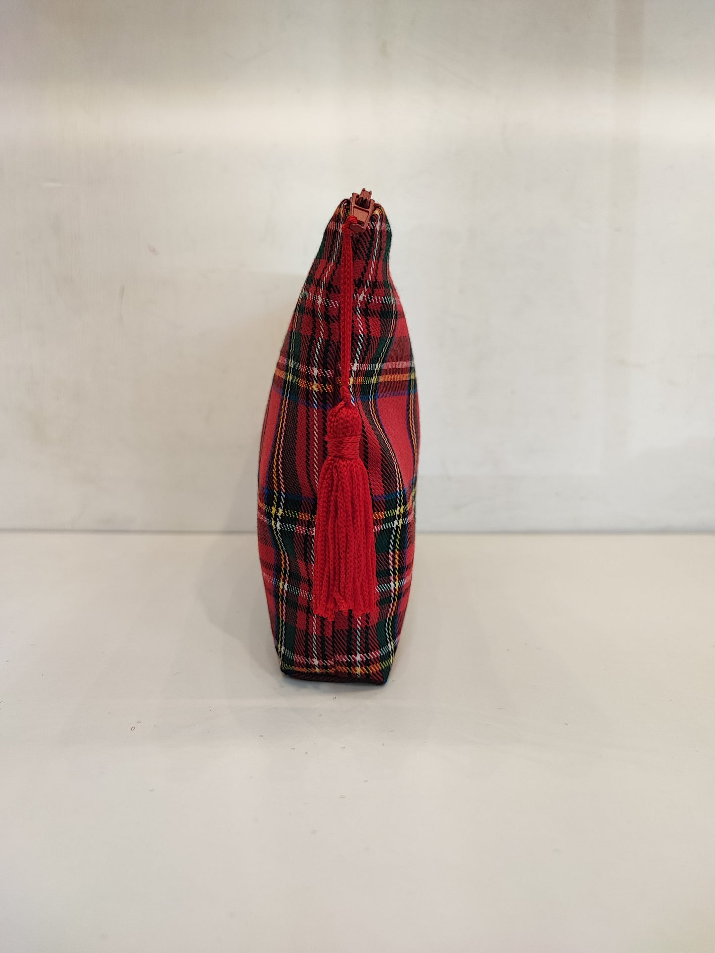 Pochette media in cotone in Tartan Scozzese