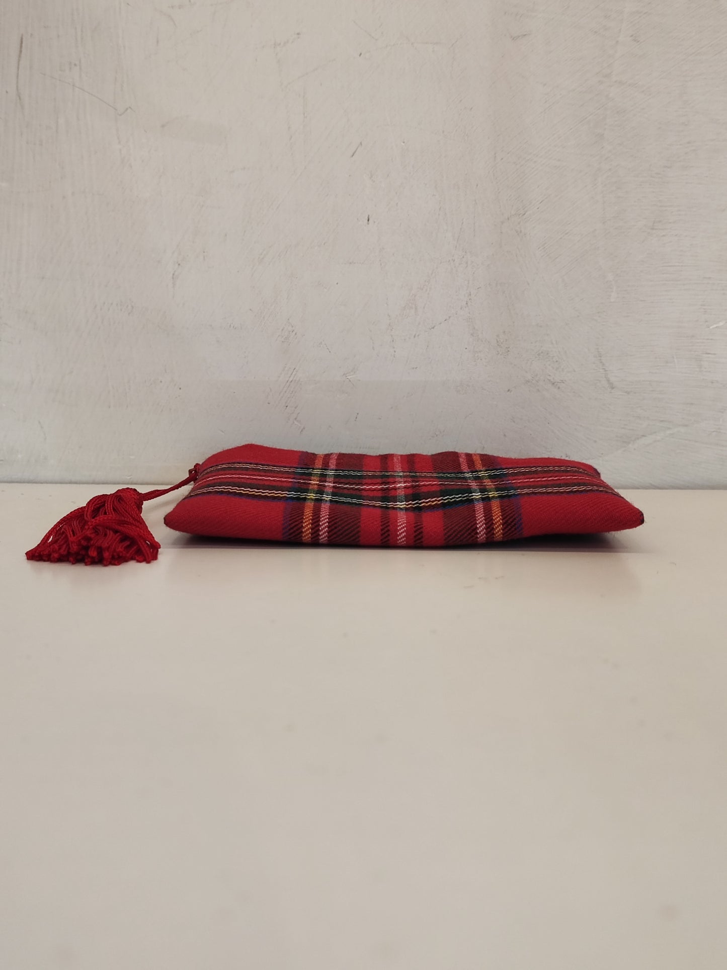 Pochette mini in cotone in Tartan Scozzese