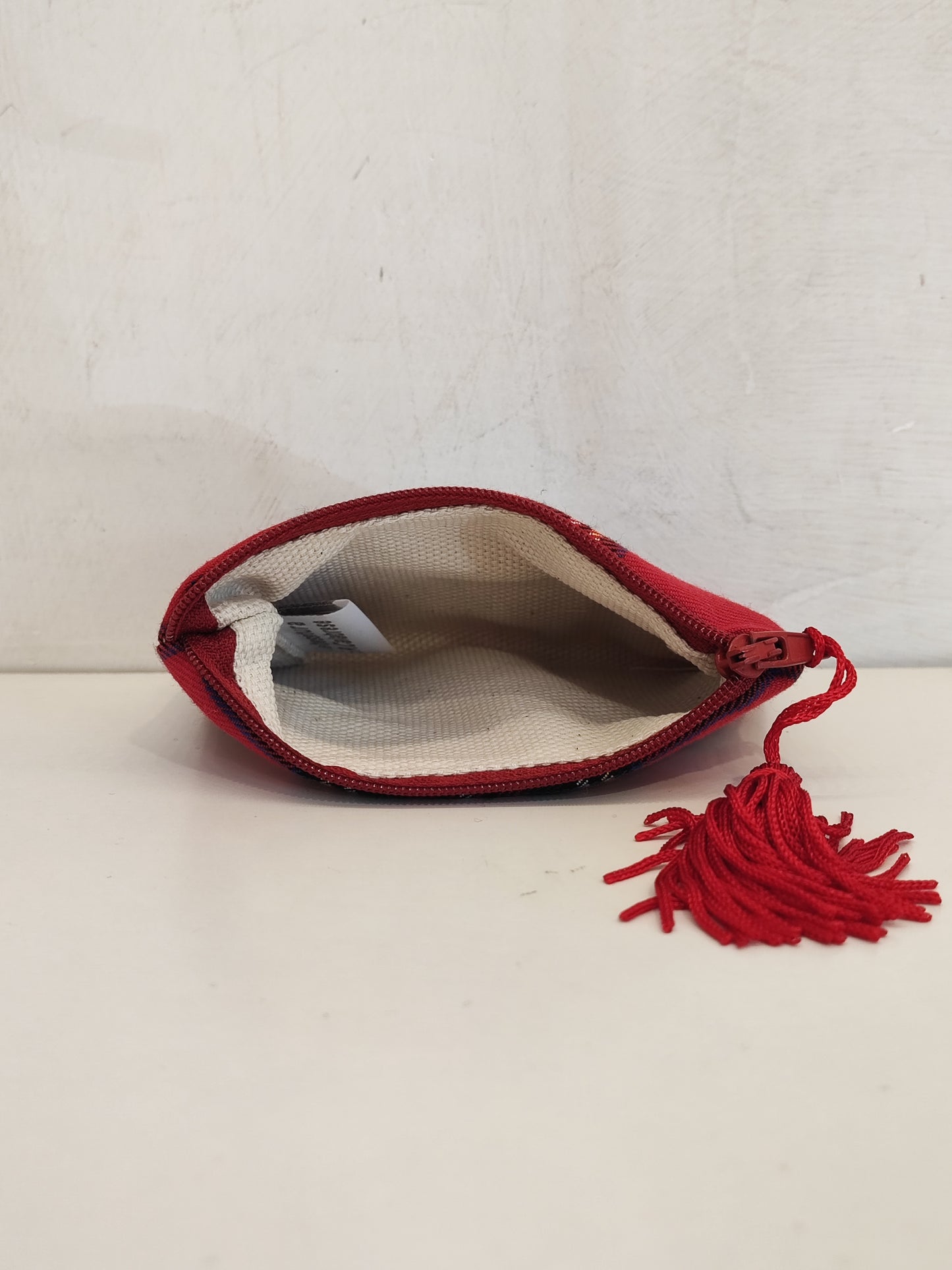 Pochette mini in cotone in Tartan Scozzese