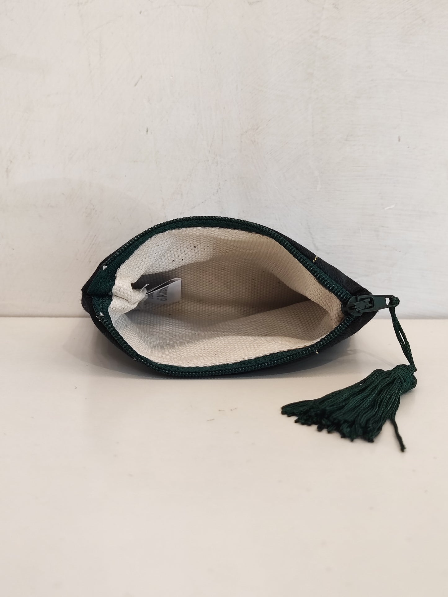 Pochette mini in cotone in Tartan Black Watch