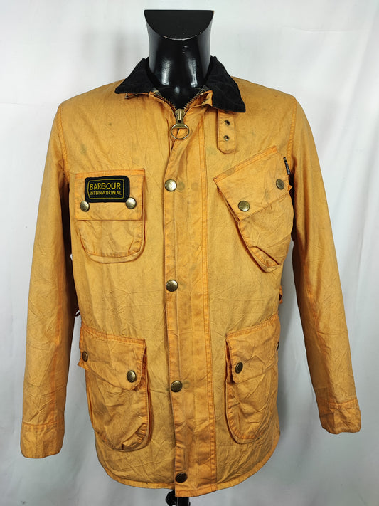 Giacca Barbour International A7 Giallo Medium- Man Yellow International Wax Jacket Size Medium