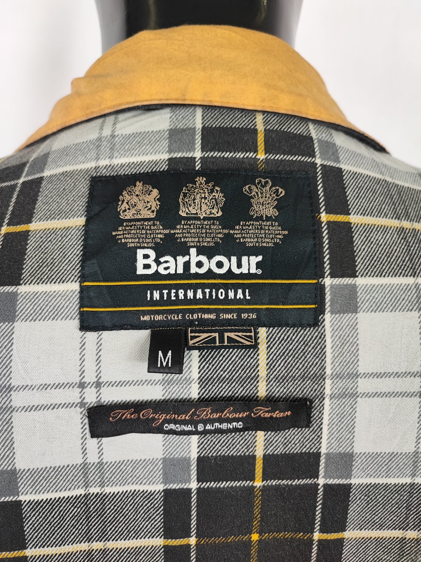 Giacca Barbour International A7 Giallo Medium- Man Yellow International Wax Jacket Size Medium